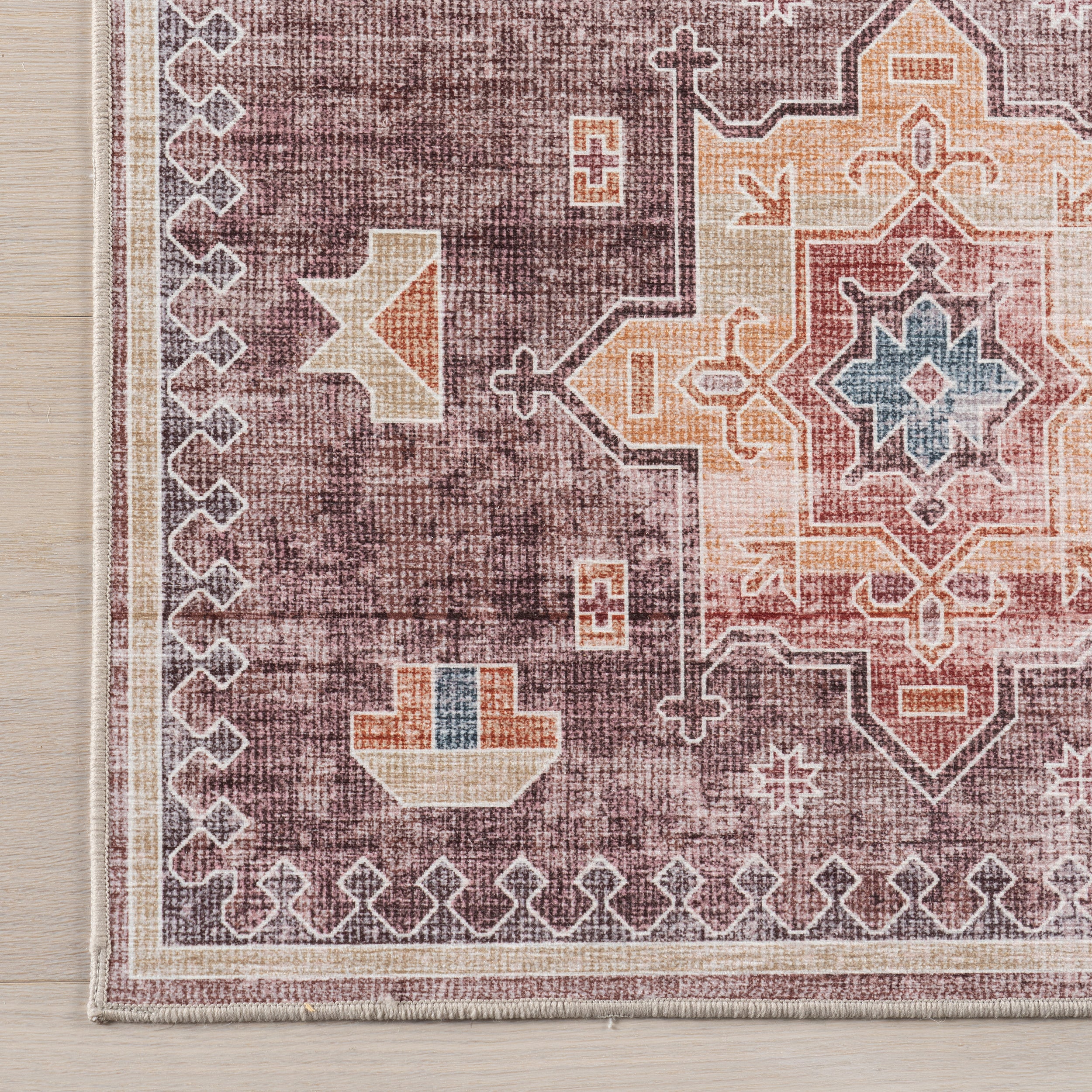 Philomena Medallion Spill Proof Machine Washable Area Rug - Image 6