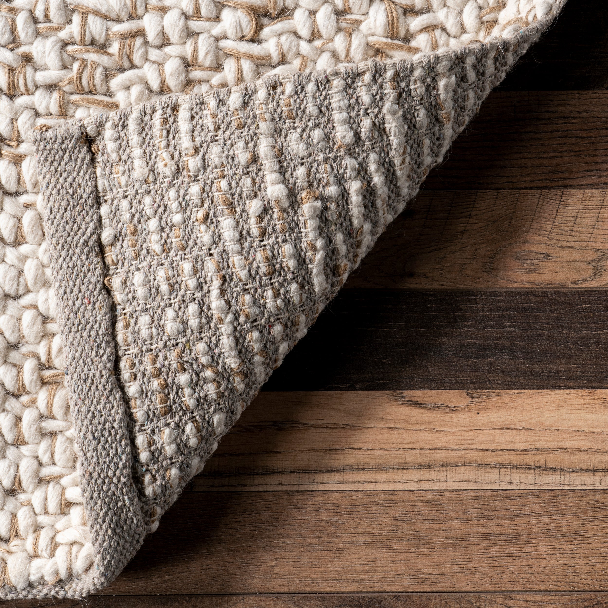 Enida Casual Farmhouse Wool Blend Area Rug - Image 7