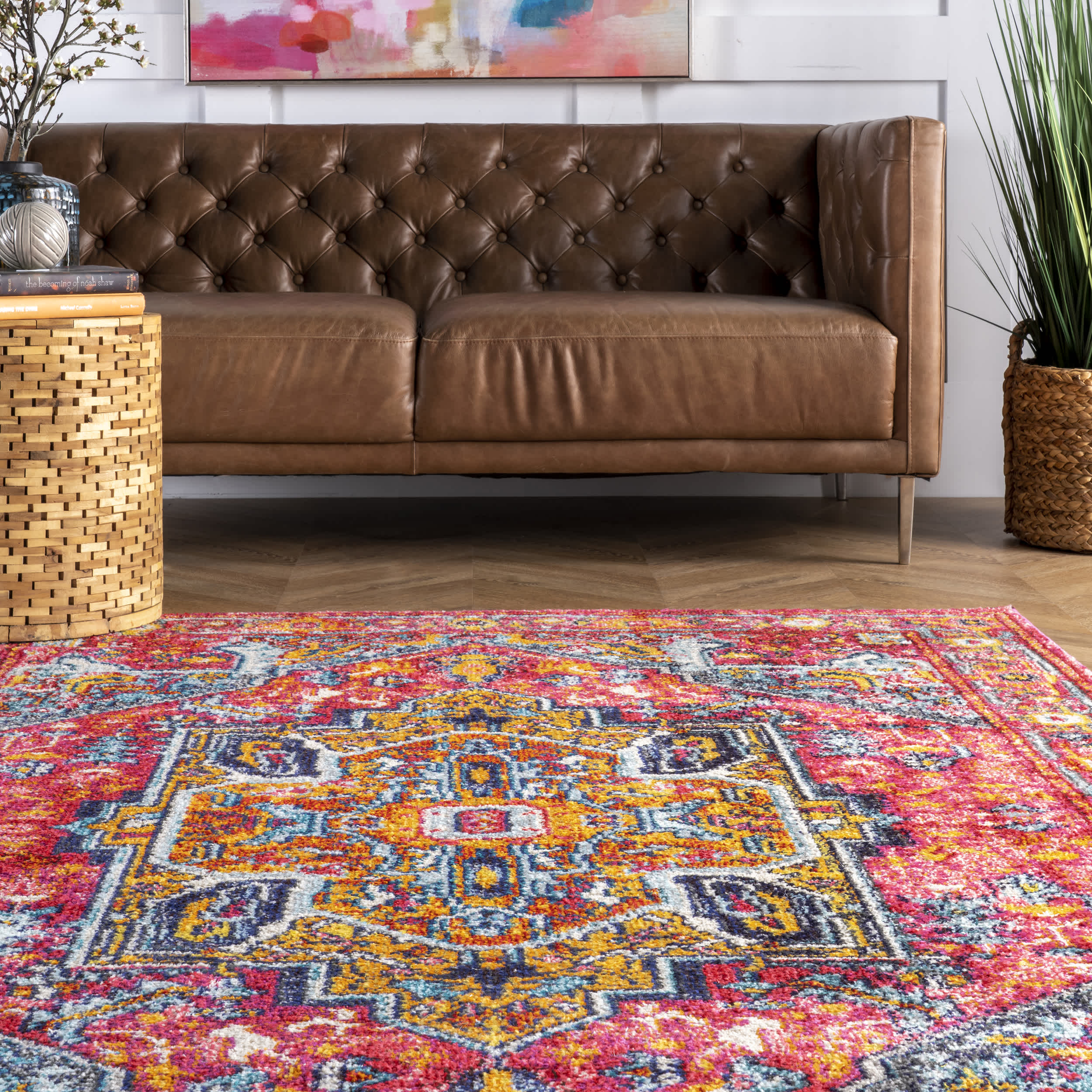 Reyna Medallion Area Rug - Image 8