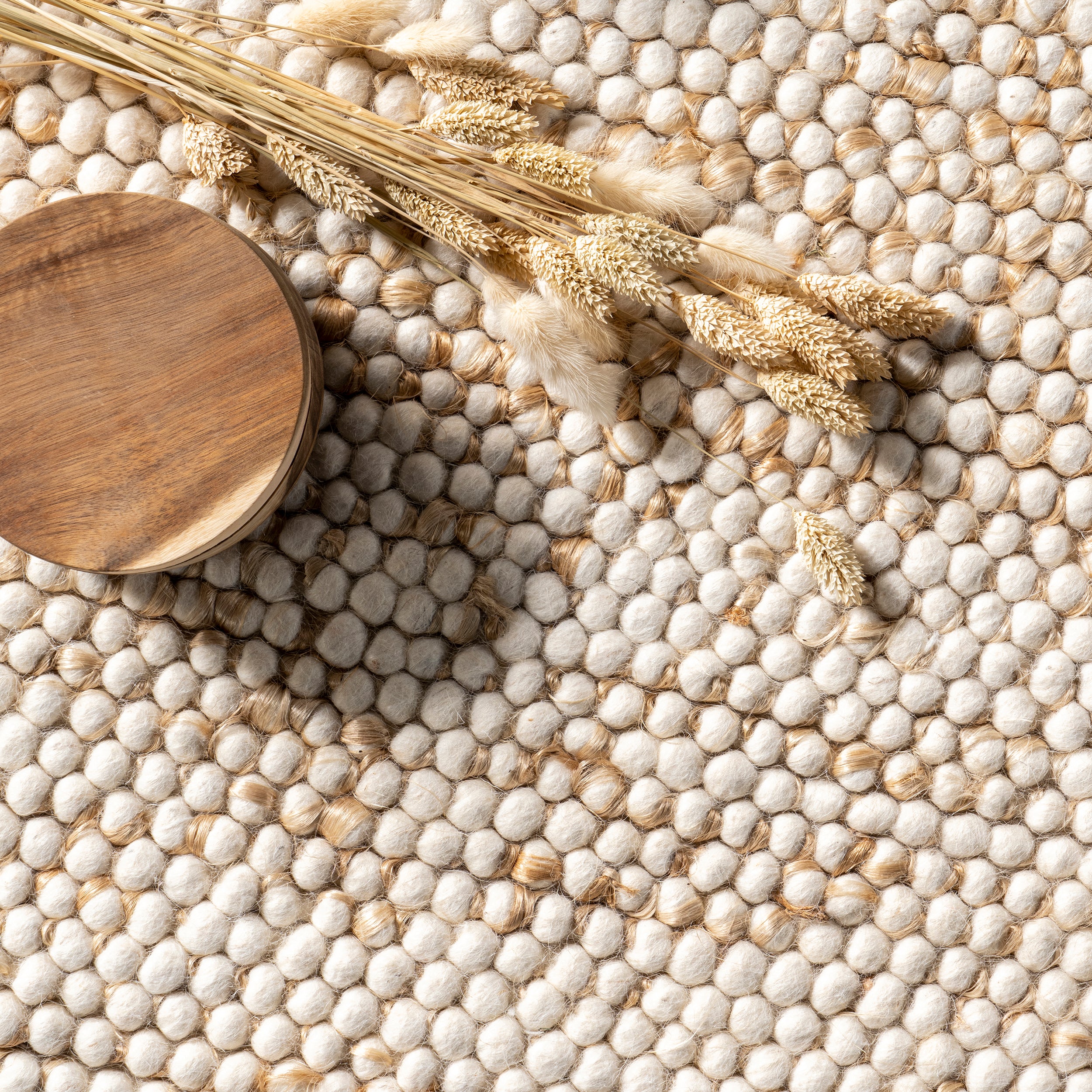 Deeanna Casual Textured Wool Area Rug - Image 6