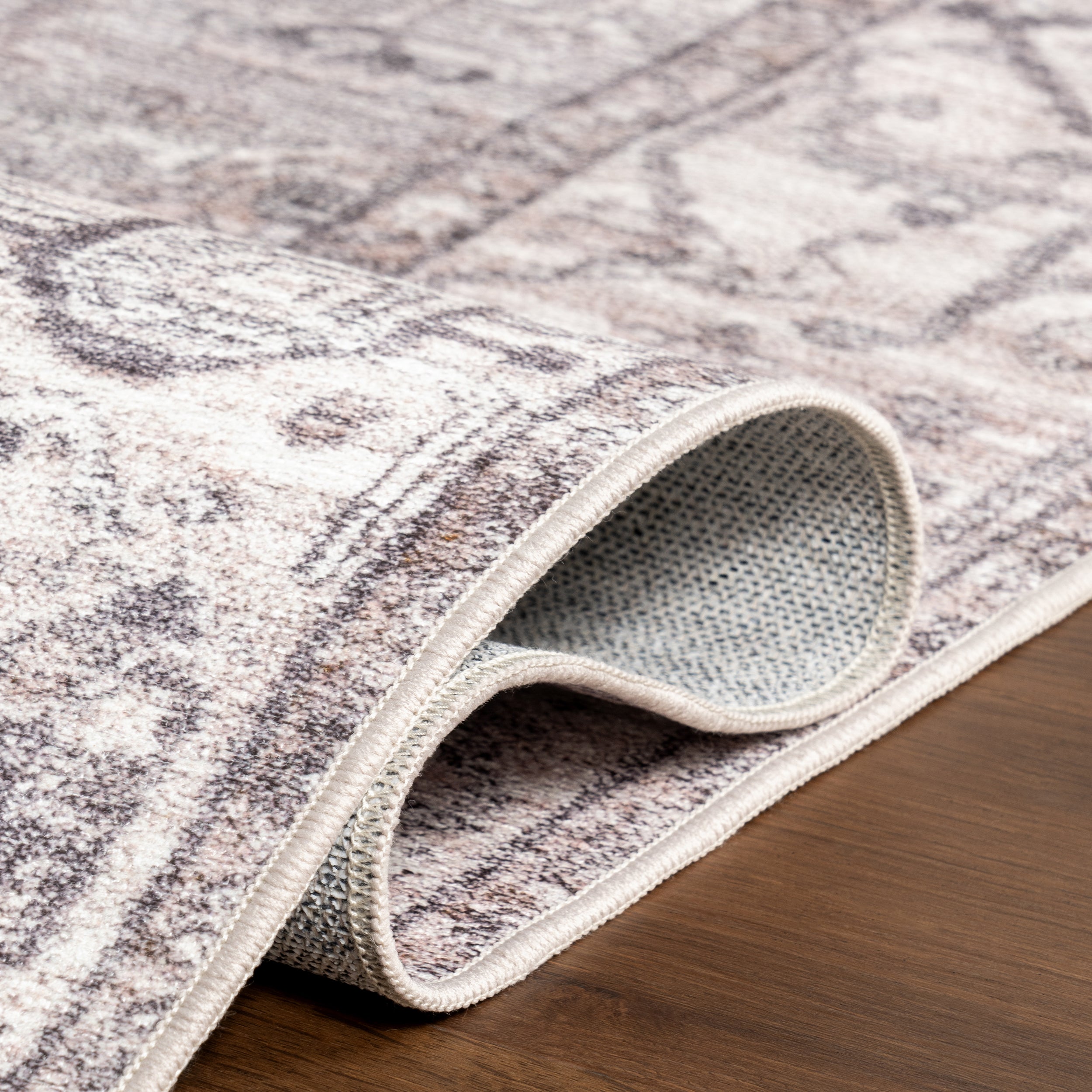 Vita SplashGuard Vintage Medallion Machine Washable Area Rug - Image 4