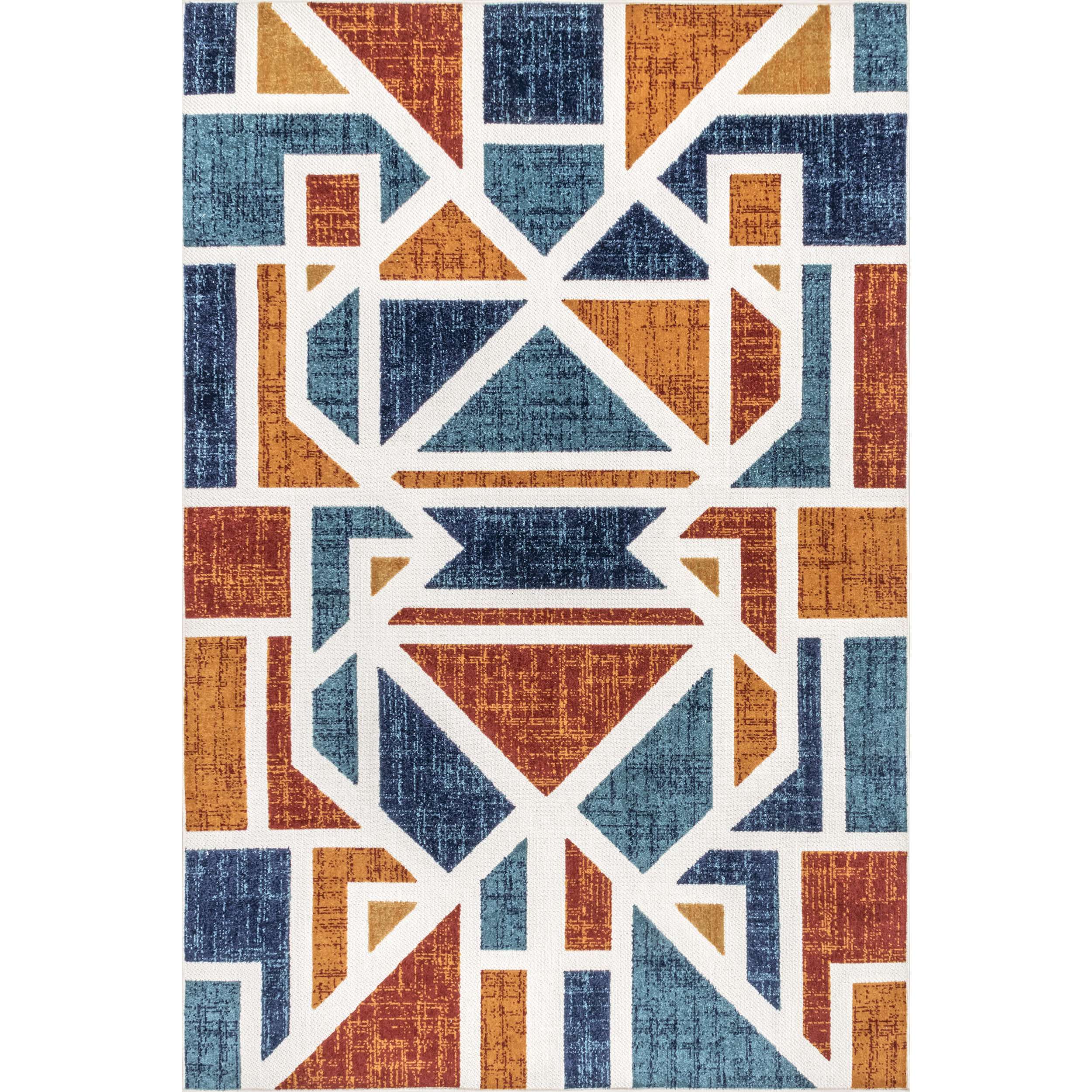 Alexia Contemporary Geometric Indoor/Outdoor Area Rug