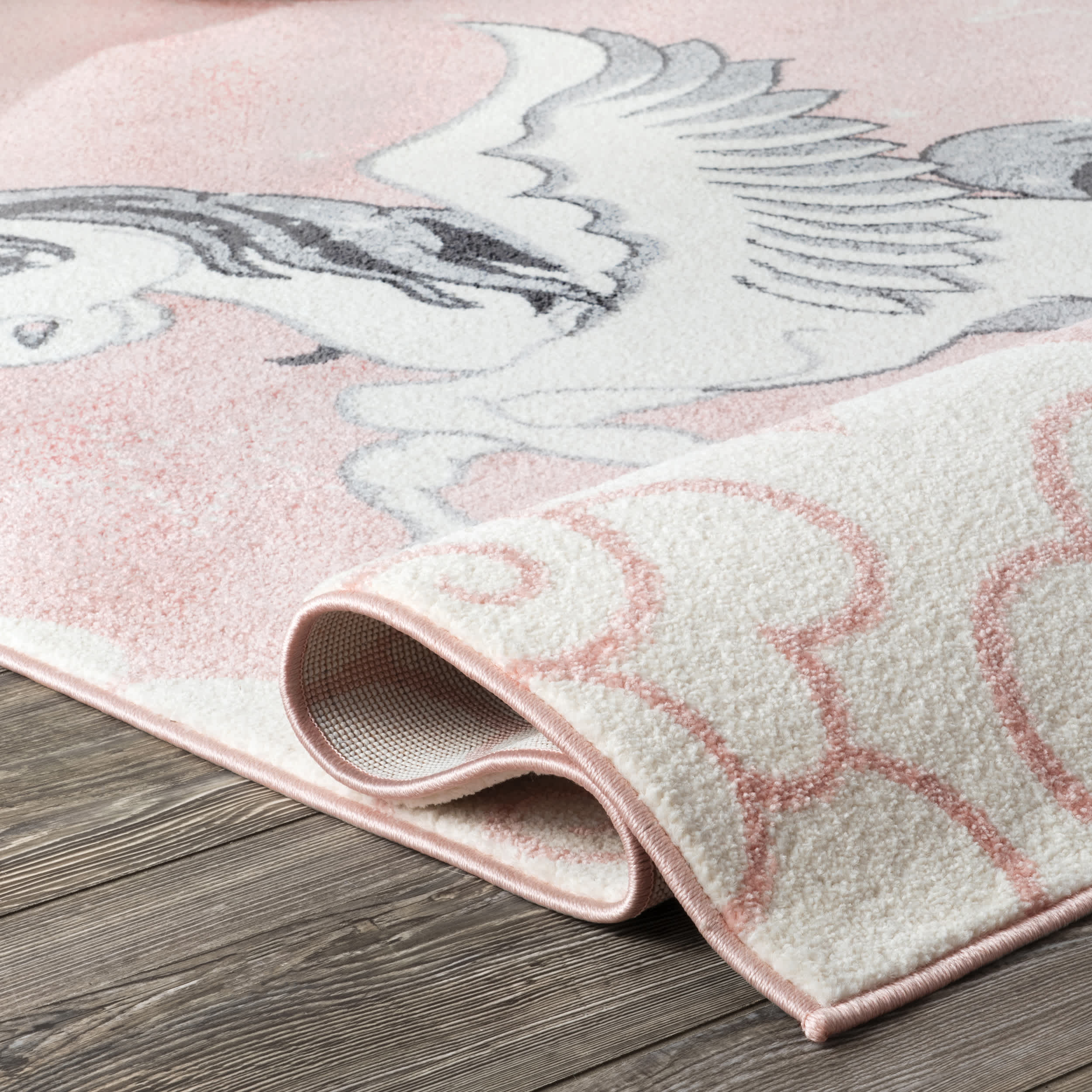Emmie Flying Unicorn Nursery Area Rug - Image 4