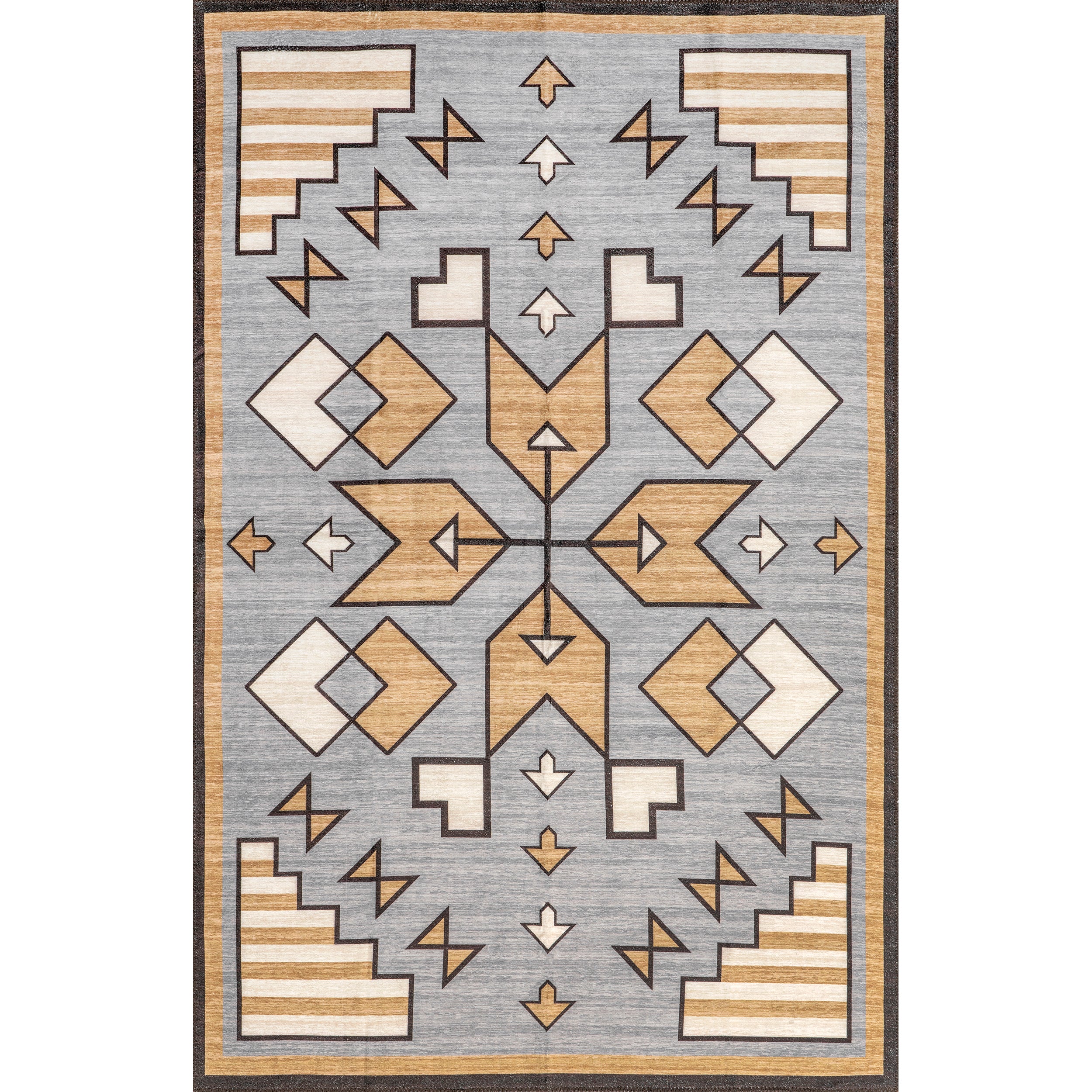 Petra Boho Arrows Machine Washable Area Rug