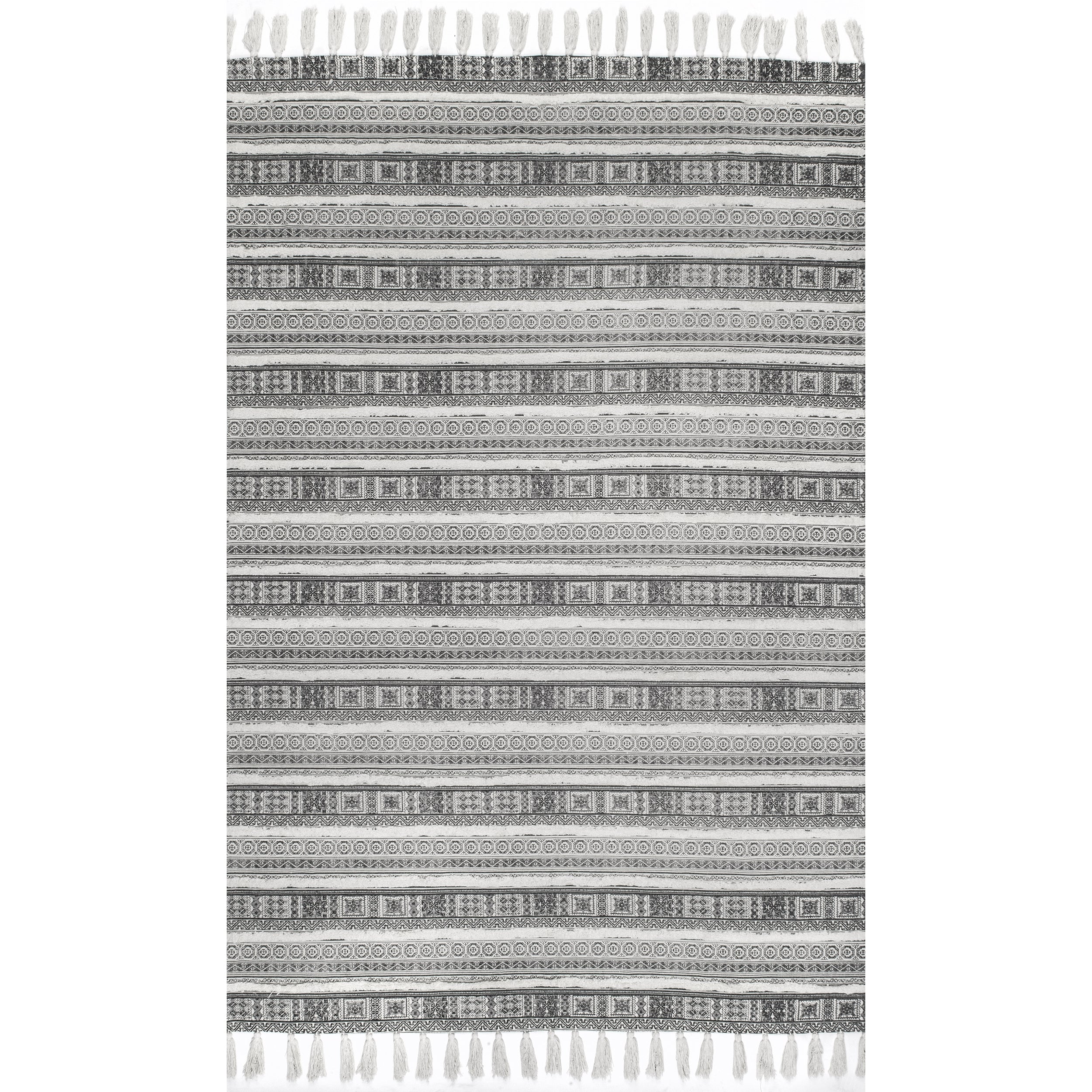 Rasmus Greek Frieze Stripes Area Rug