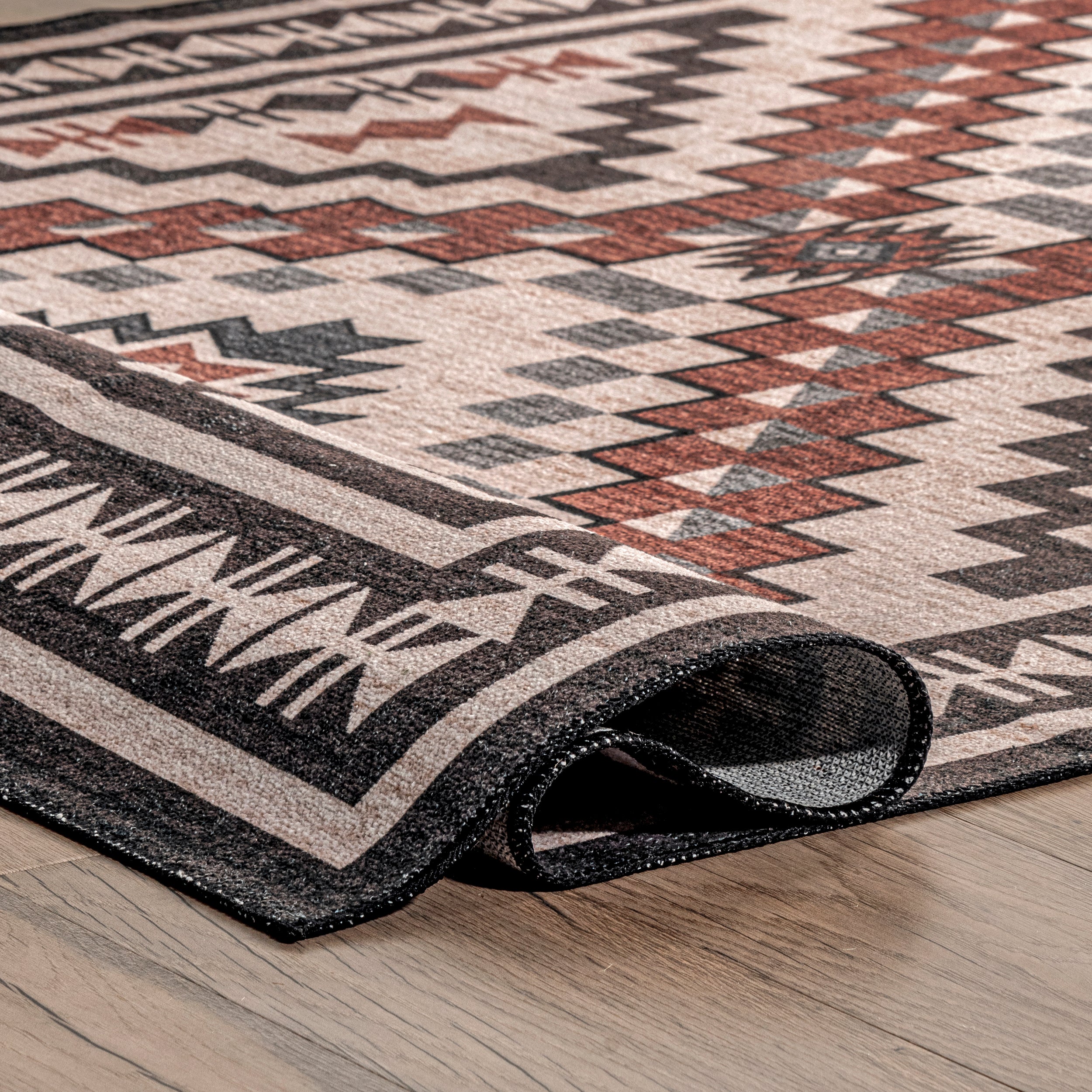 Leighton Machine Washable Southwestern Medallion Area Rug - Image 4