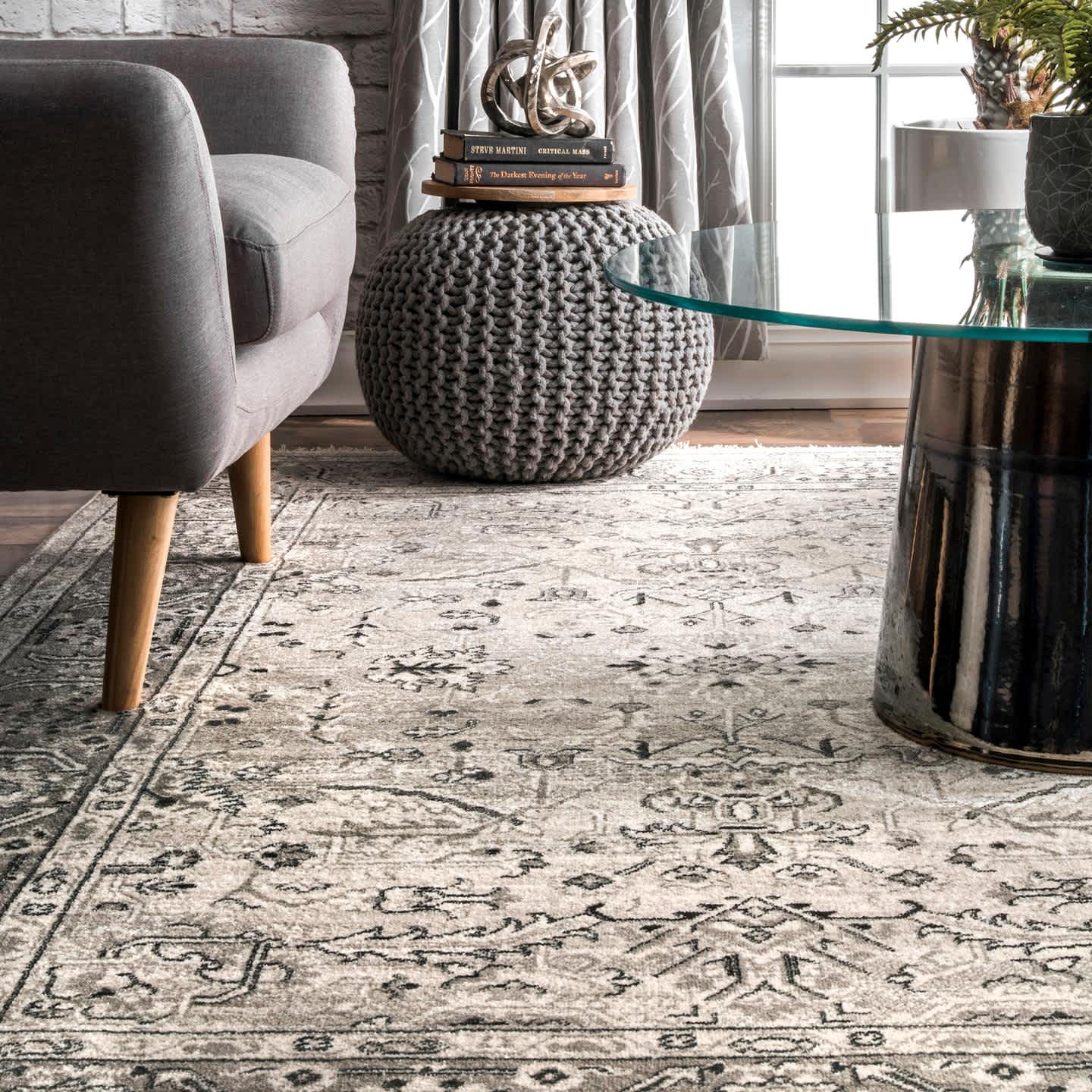 Rachel Vintage Fringe Area Rug - Image 5