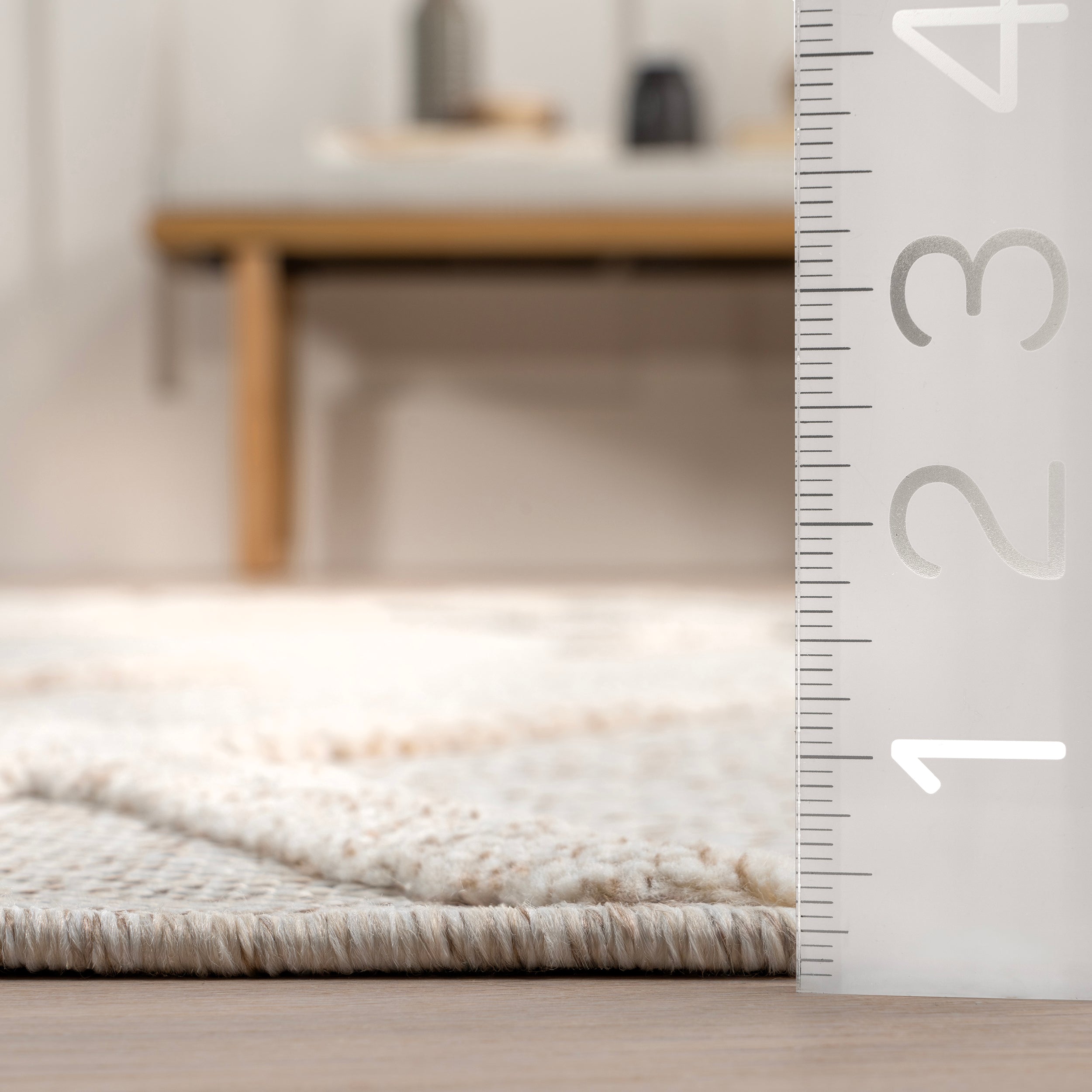 Ginevra Modern Lattice Fringe Area Rug - Image 3