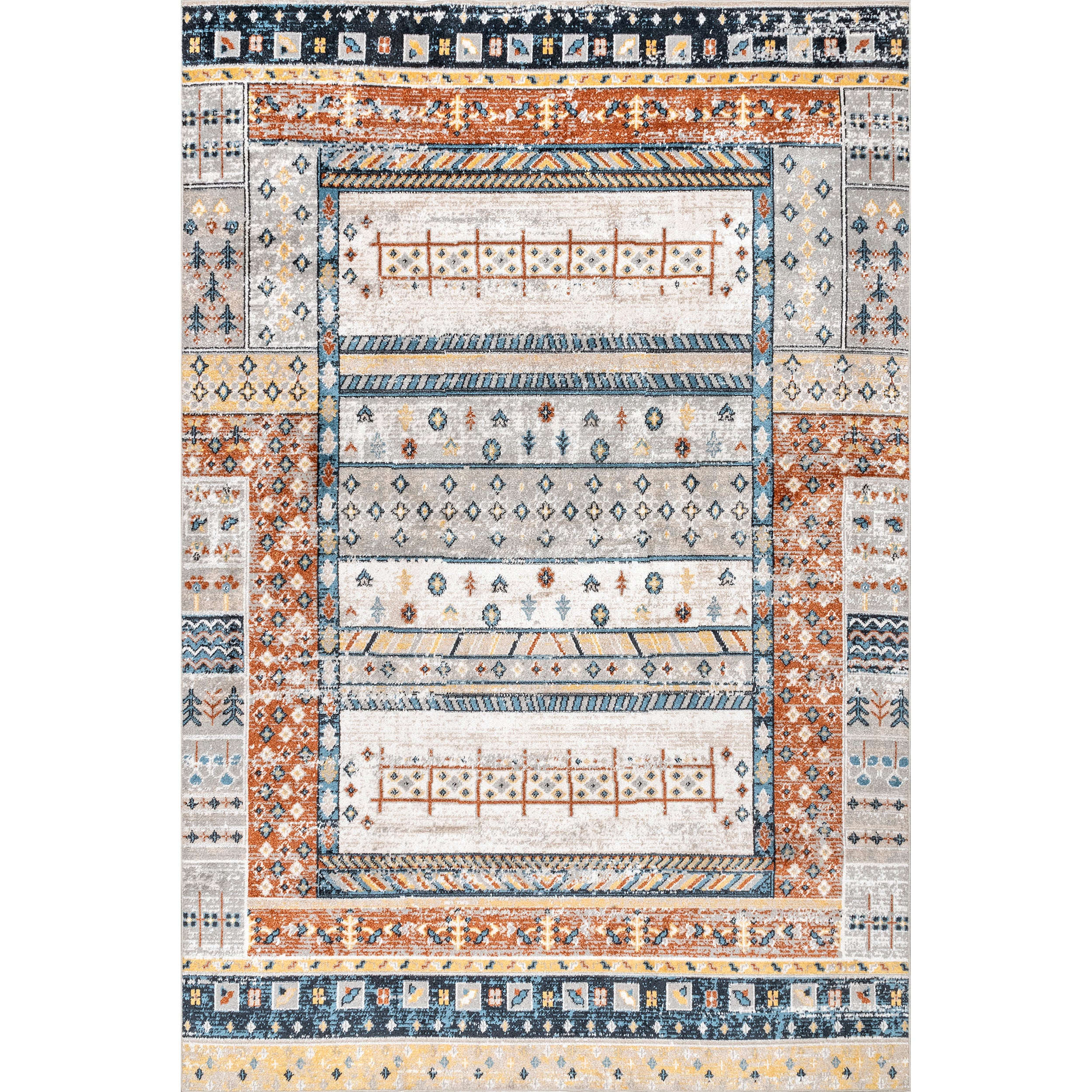 Shannon Machine Washable Geometric Tribal Area Rug