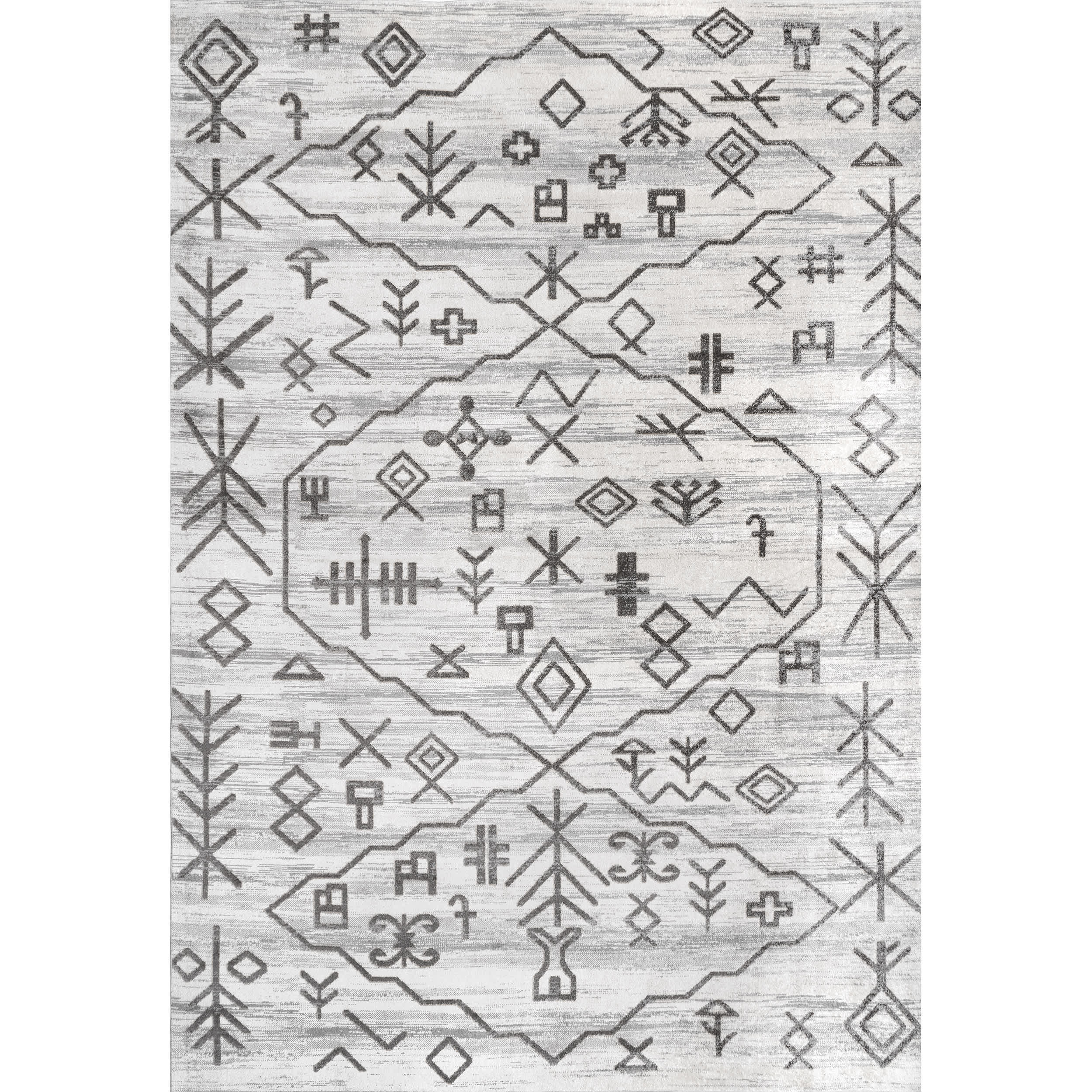 Rhonda Washable Symbolism Area Rug