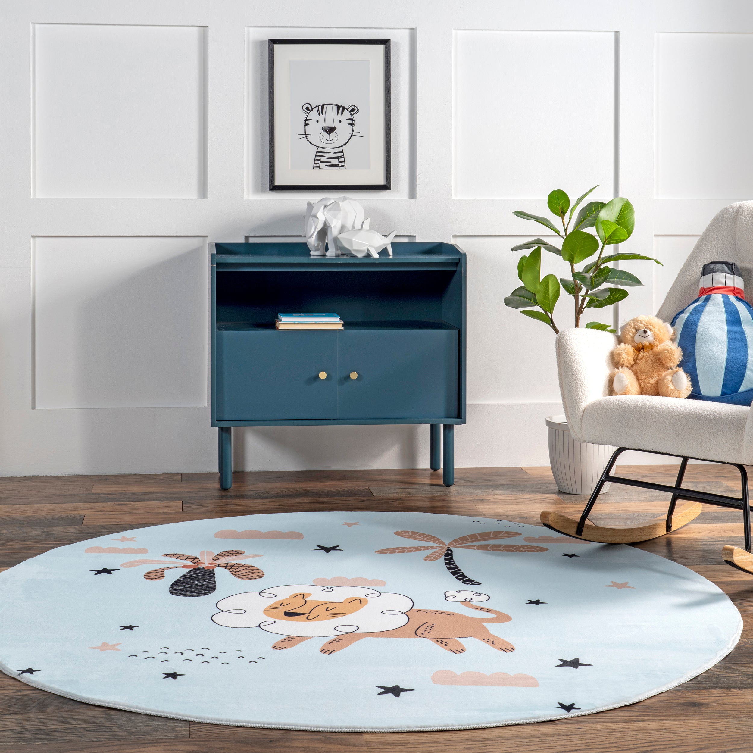 Jalissa Lion Dreams Machine Washable Kids Area Rug - Image 8