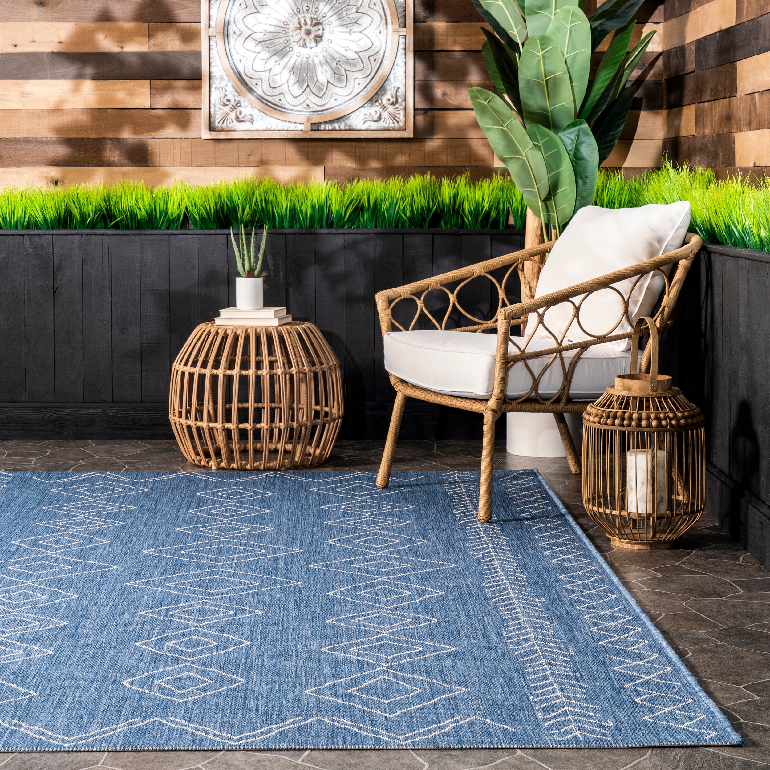 Serna Moroccan Indoor/Outdoor Area Rug - Image 19