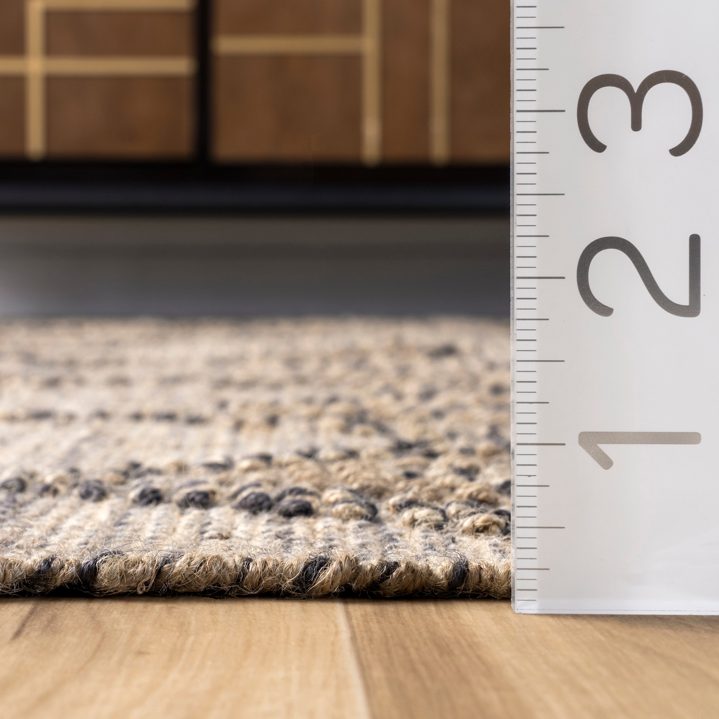 Britta Textured Diamond Tassel Area Rug - Image 3