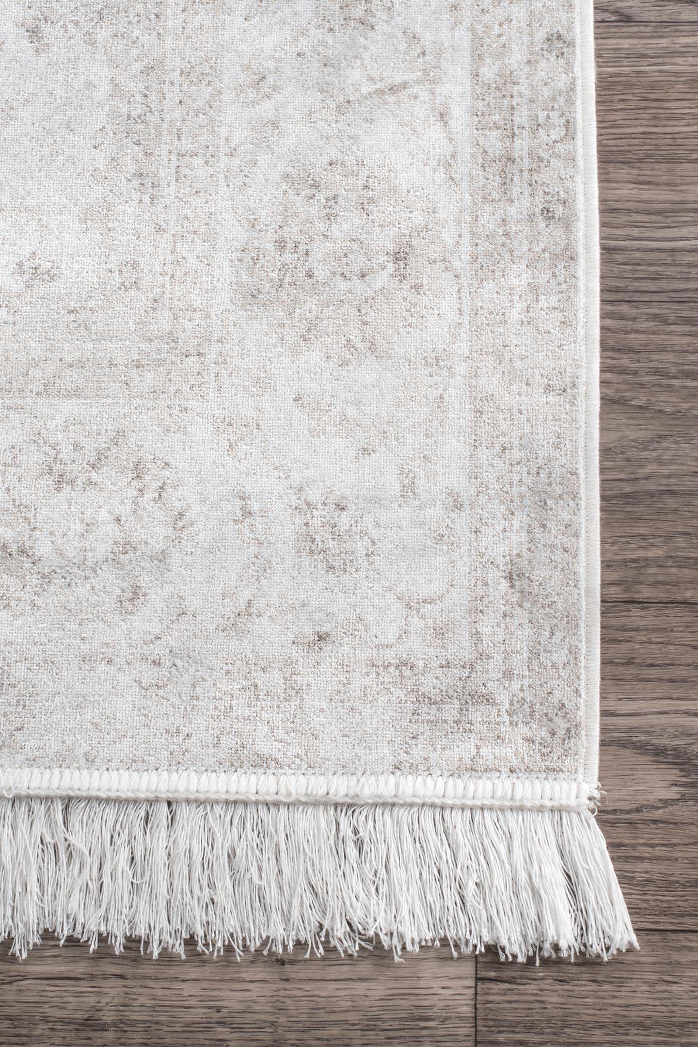Vintage Floral Elyse Fringe Rug Area Rug - Image 3
