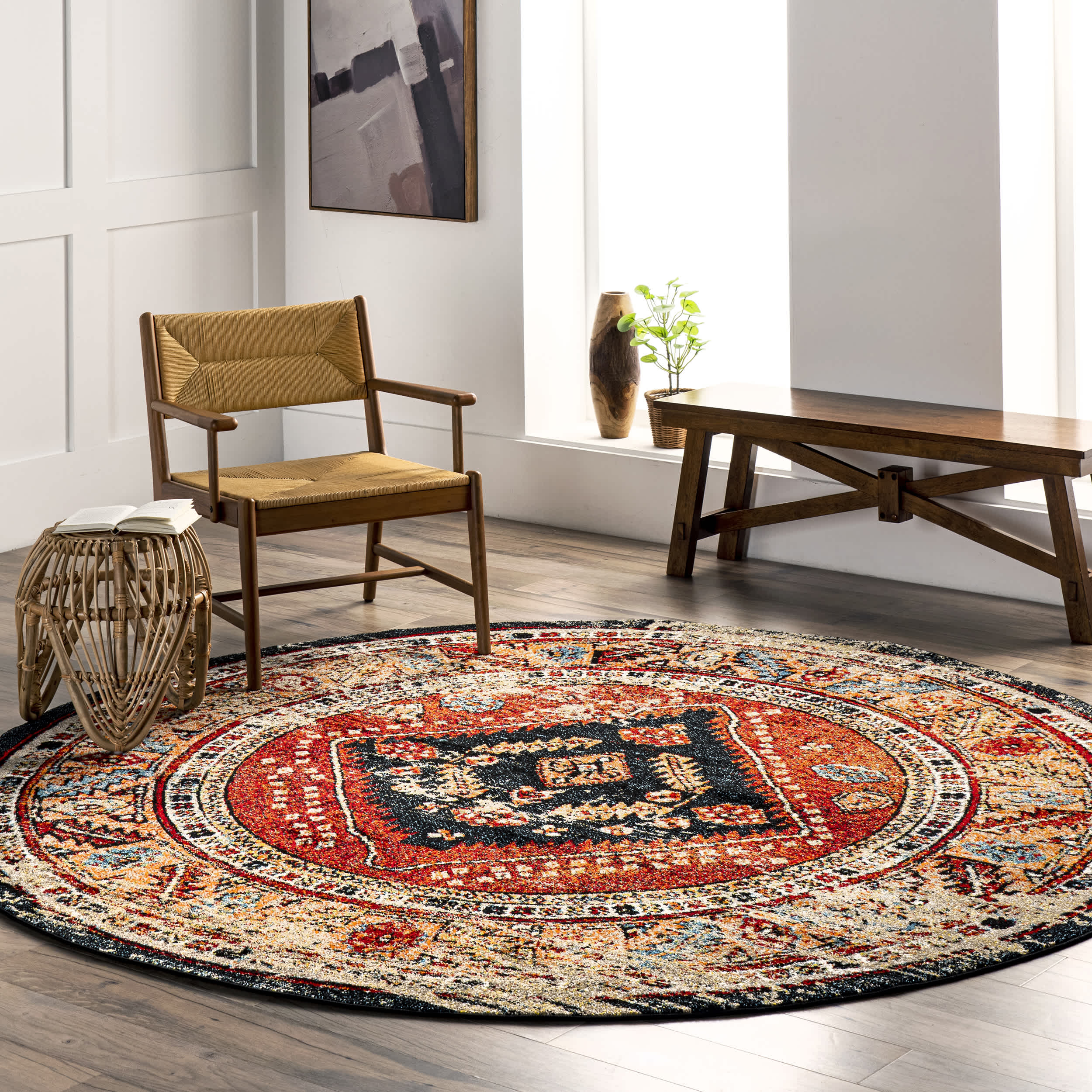 Indoor/Outdoor Transitional Floral Jane Area Rug - Image 11