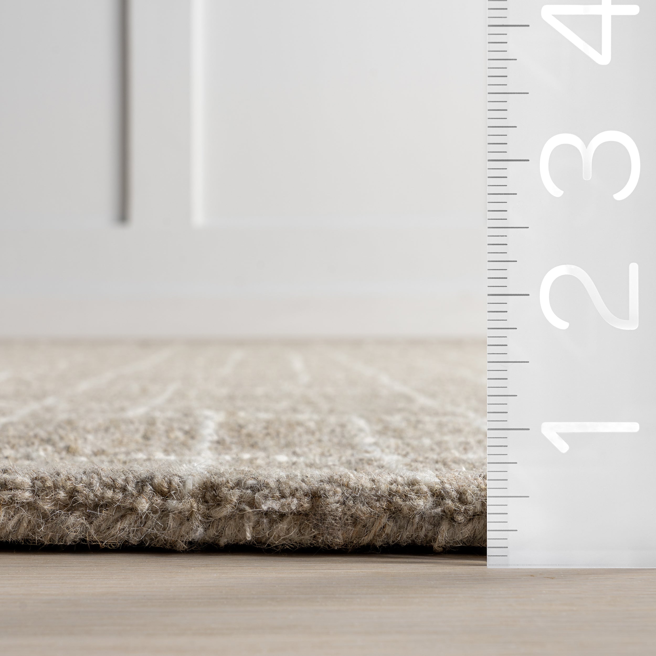 Tiera Checkered Wool Area Rug - Image 3