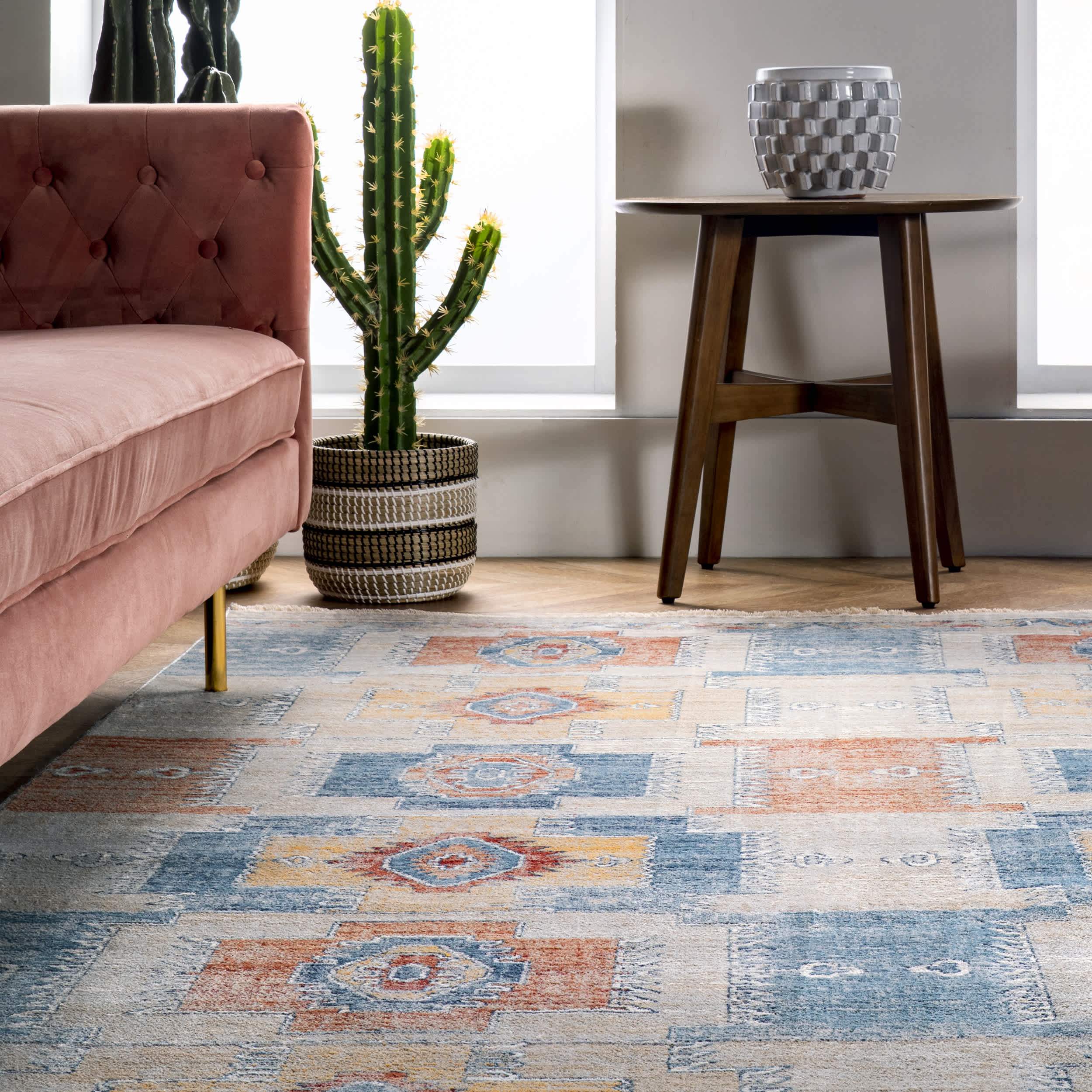 Kingsley Distressed Aztec Area Rug - Image 8