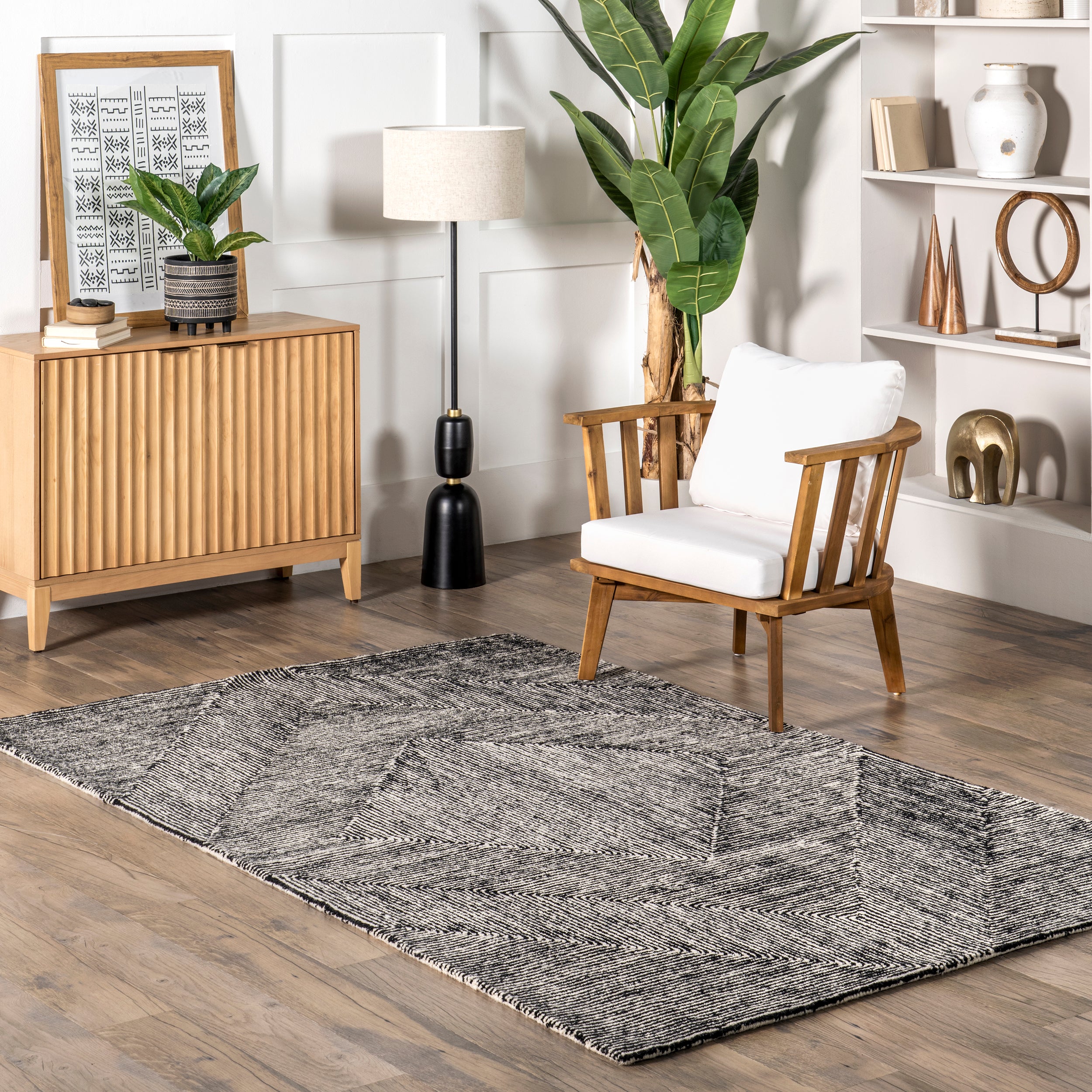 Heidi Modern Hand Tufted Wool Area Rug - Image 2
