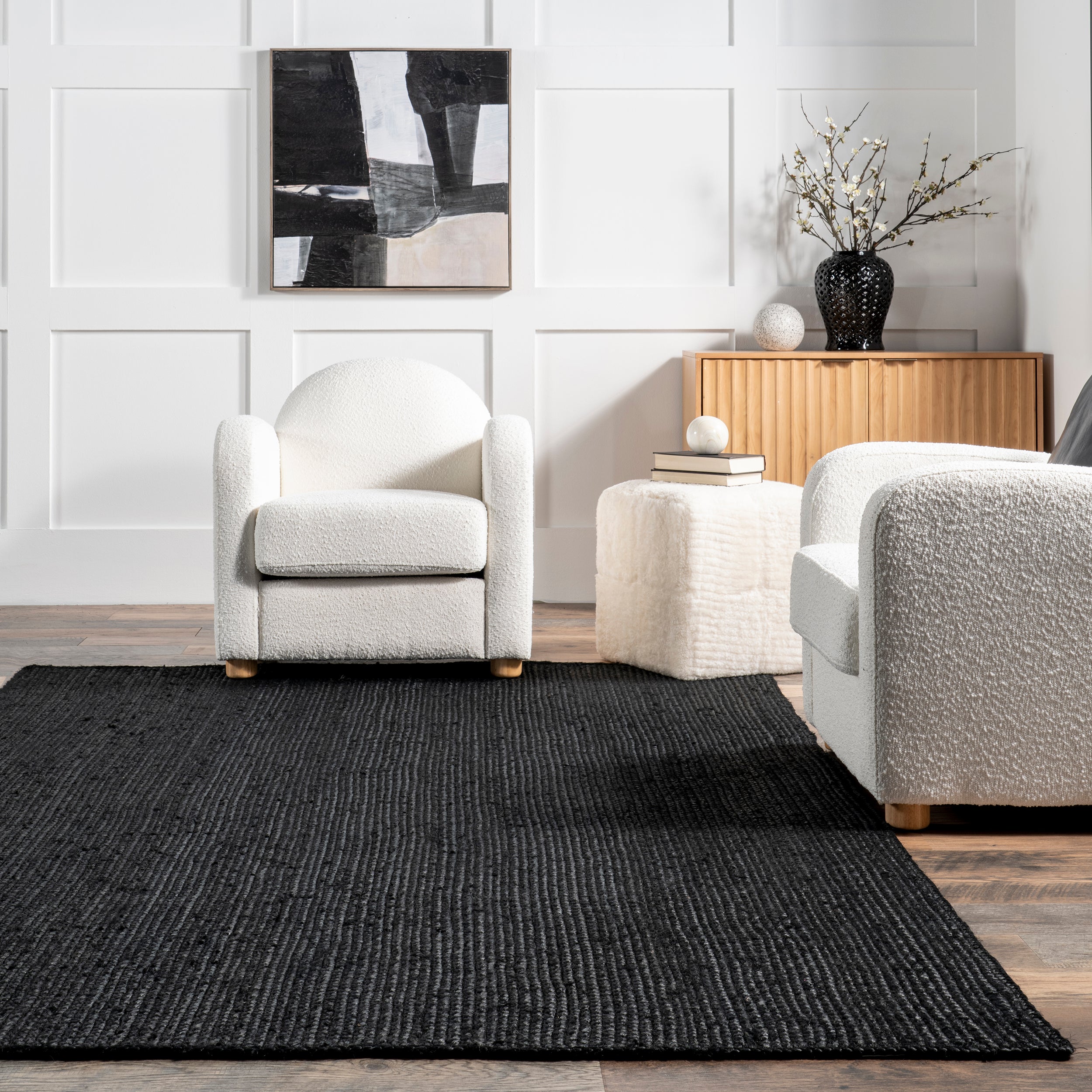 Rigo Hand Woven Farmhouse Jute Area Rug - Image 8