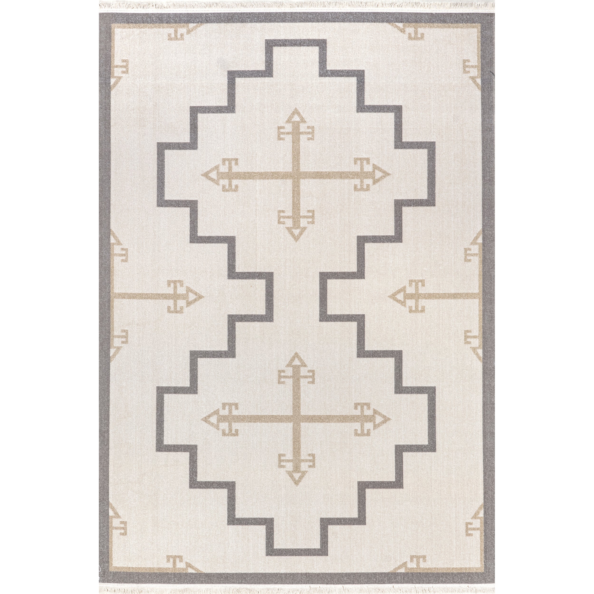 Isa Southwestern Indoor/Outdoor Fringe Area Rug