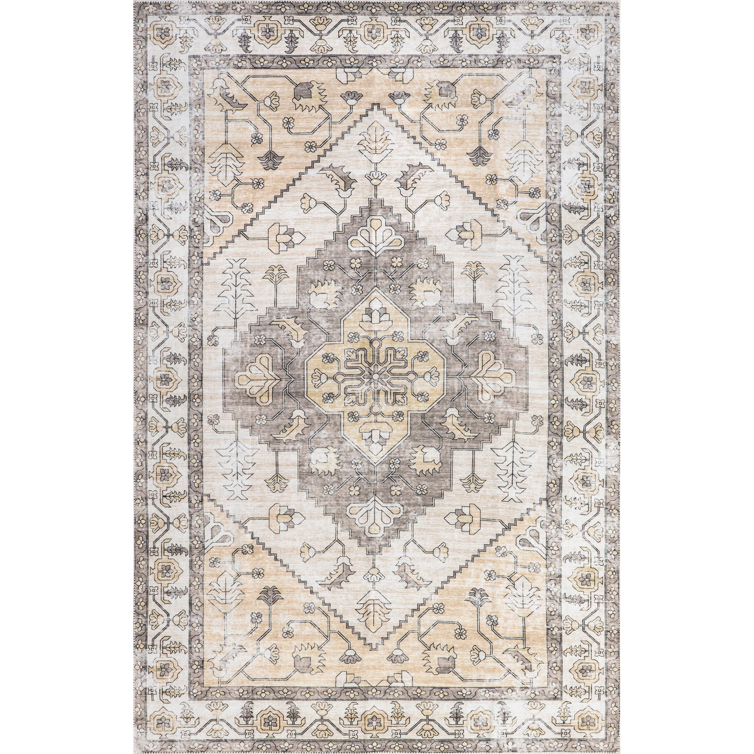 Autumn Vintage Machine Washable Area Rug