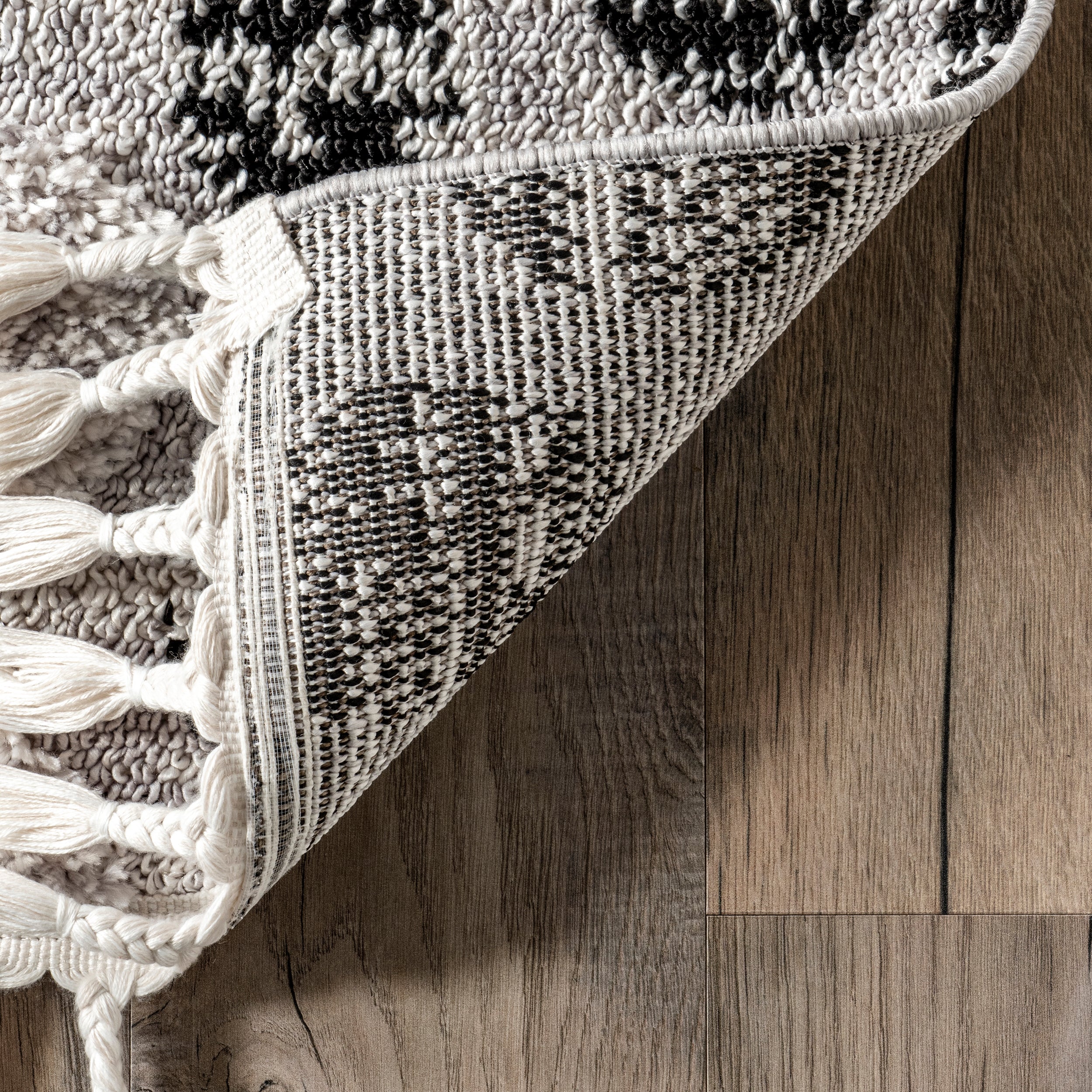 Carli Modern Pebble Tasseled Area Rug - Image 7