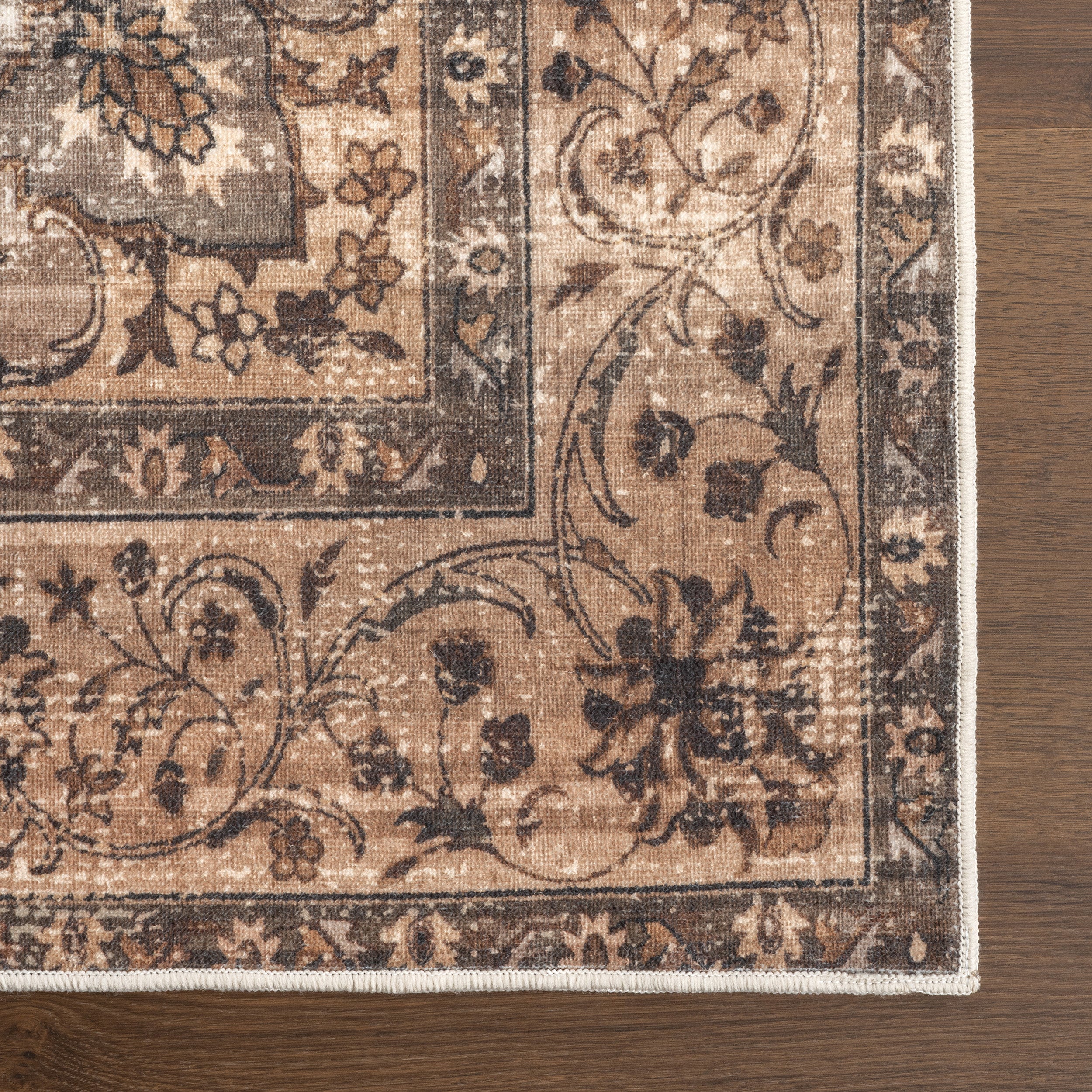 Karrigan Medallion Spill Proof Machine Washable Area Rug - Image 6