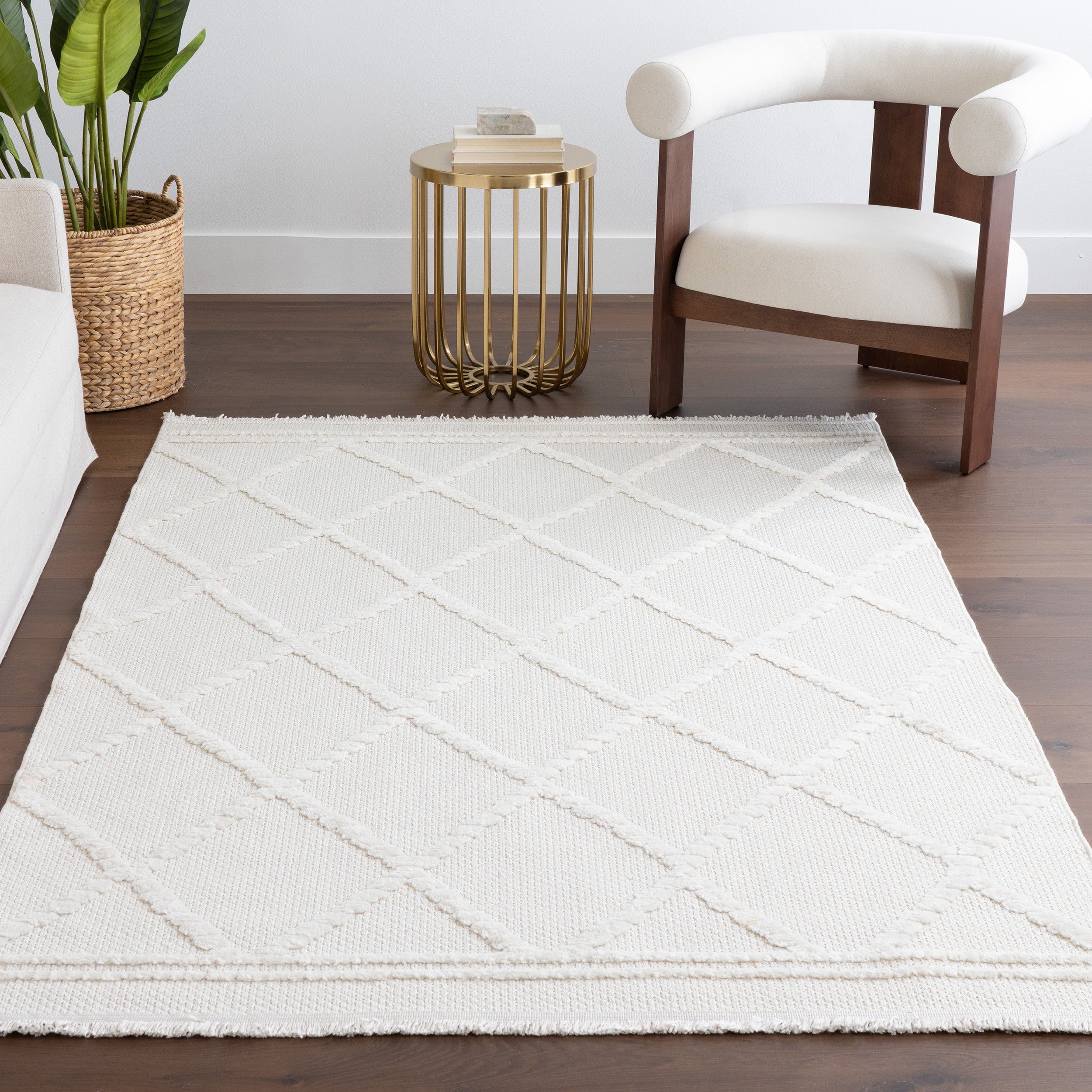Amalie Trellis Fringe Area Rug - Image 9