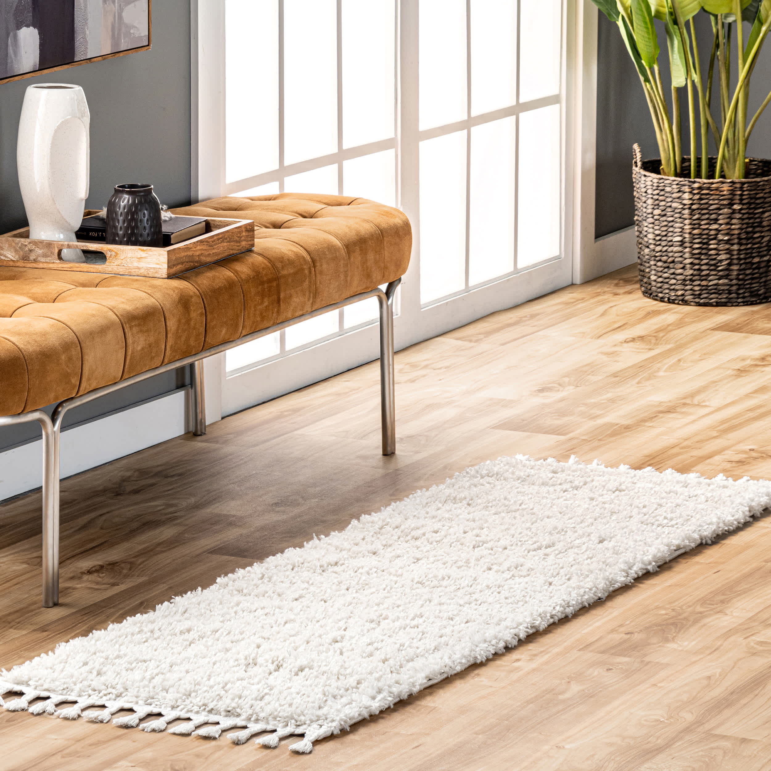 Gelina Soft Shaggy Tassel Area Rug - Image 15