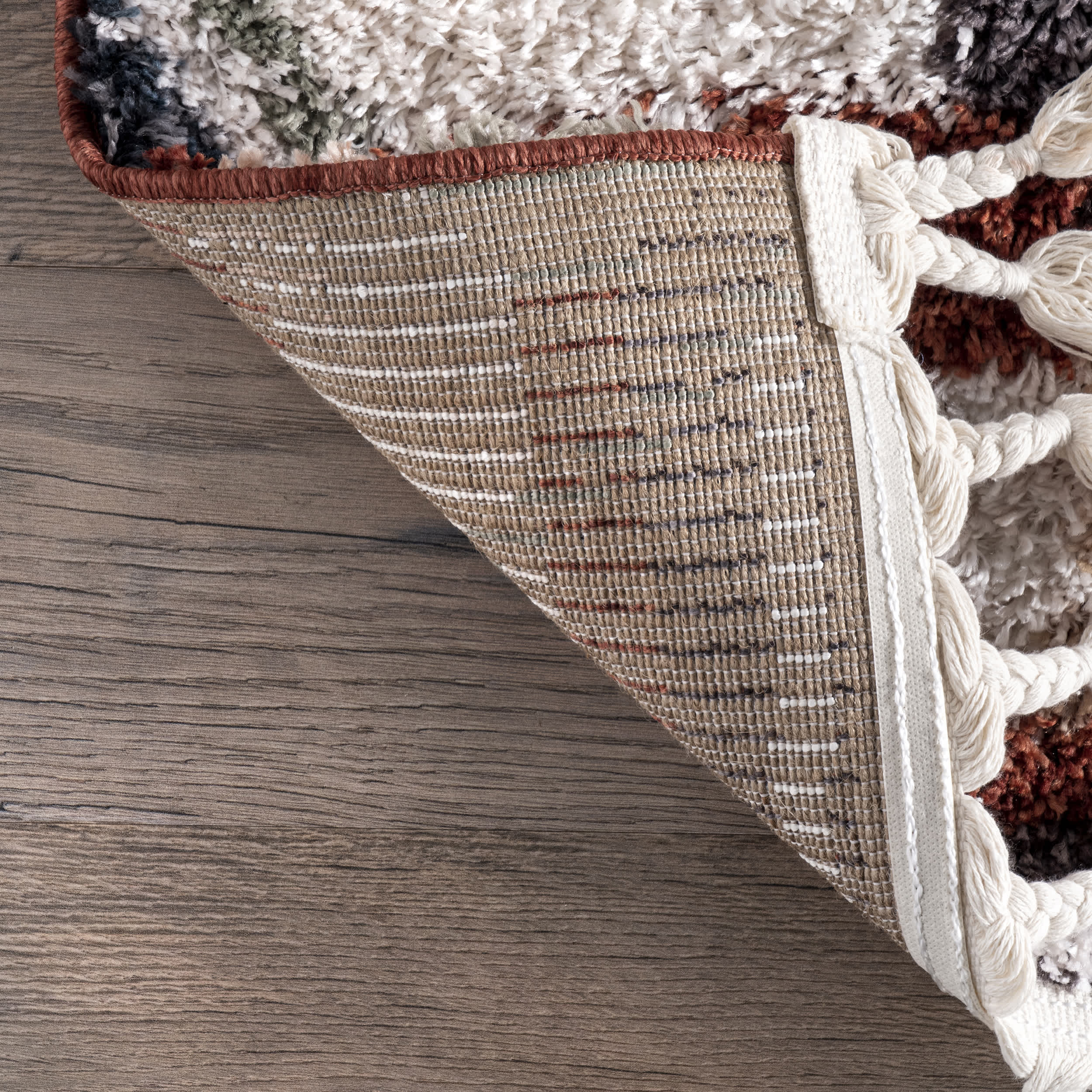 Southwestern Rosemarie Moroccan Tassel Shag Area Rug - Image 8