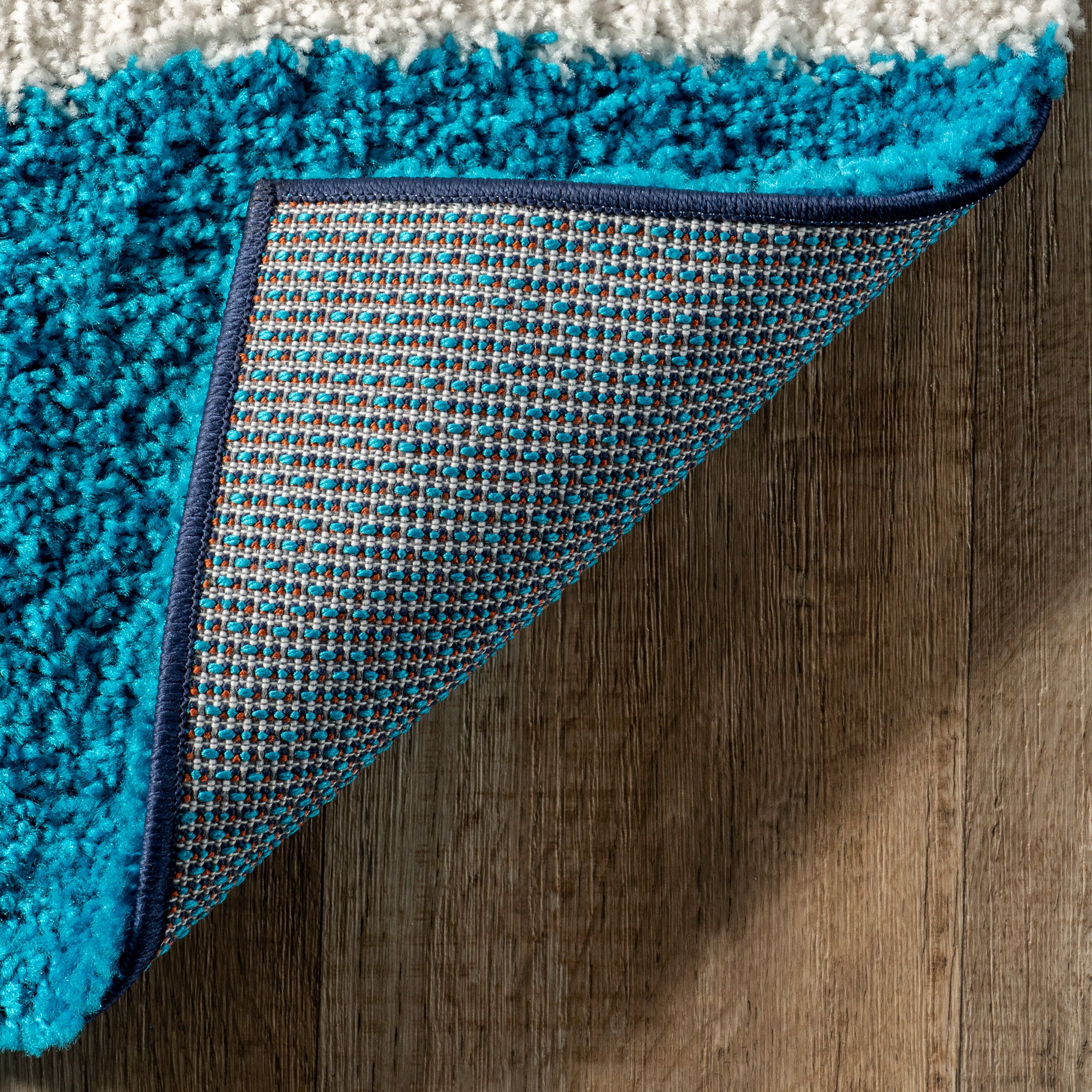 Ellyn Abstract Shapes Shag Area Rug - Image 7
