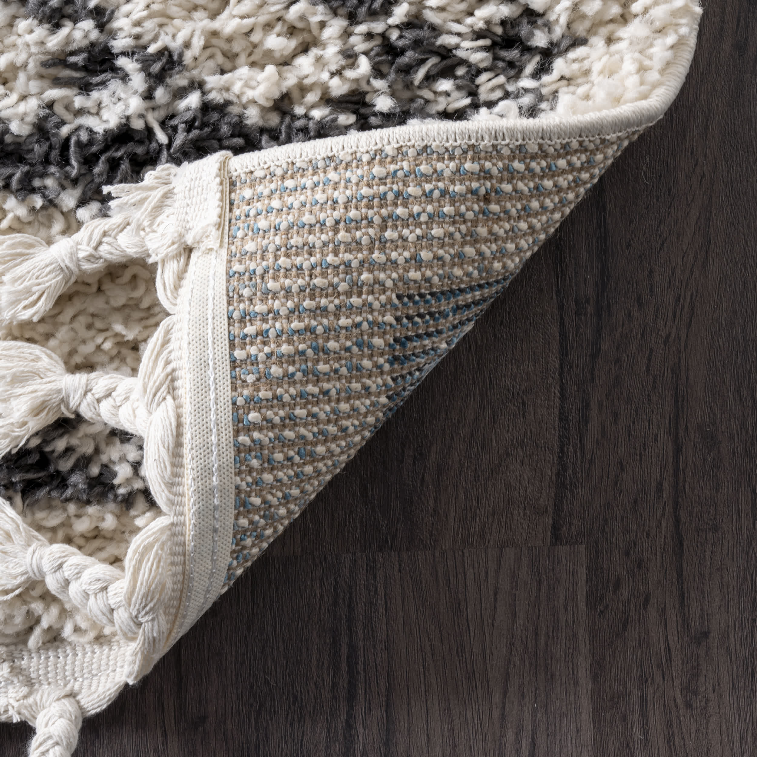 Mackie Moroccan Diamond Tassel Area Rug - Image 7