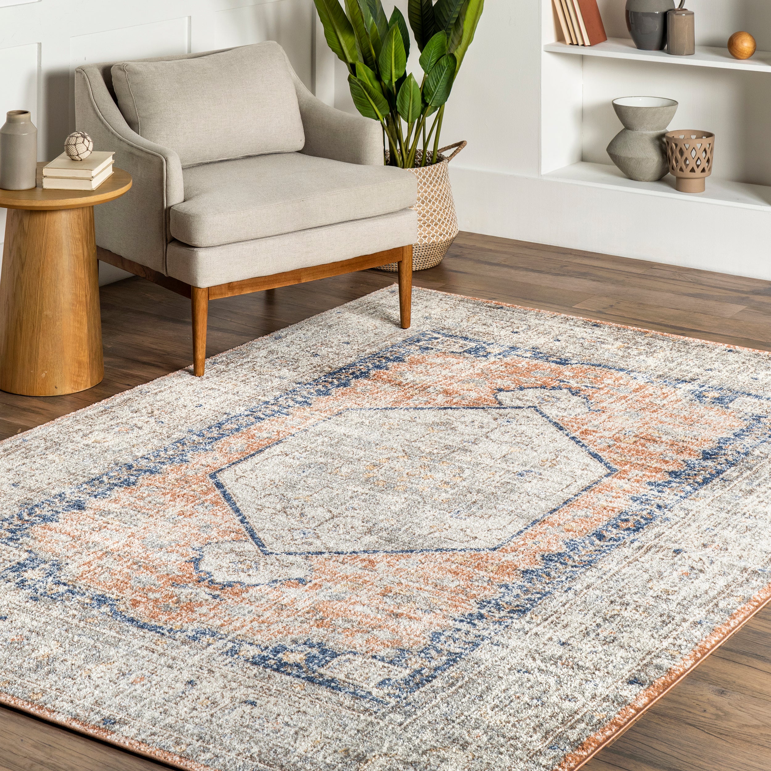 Jacquie Vintage Floral Area Rug - Image 9