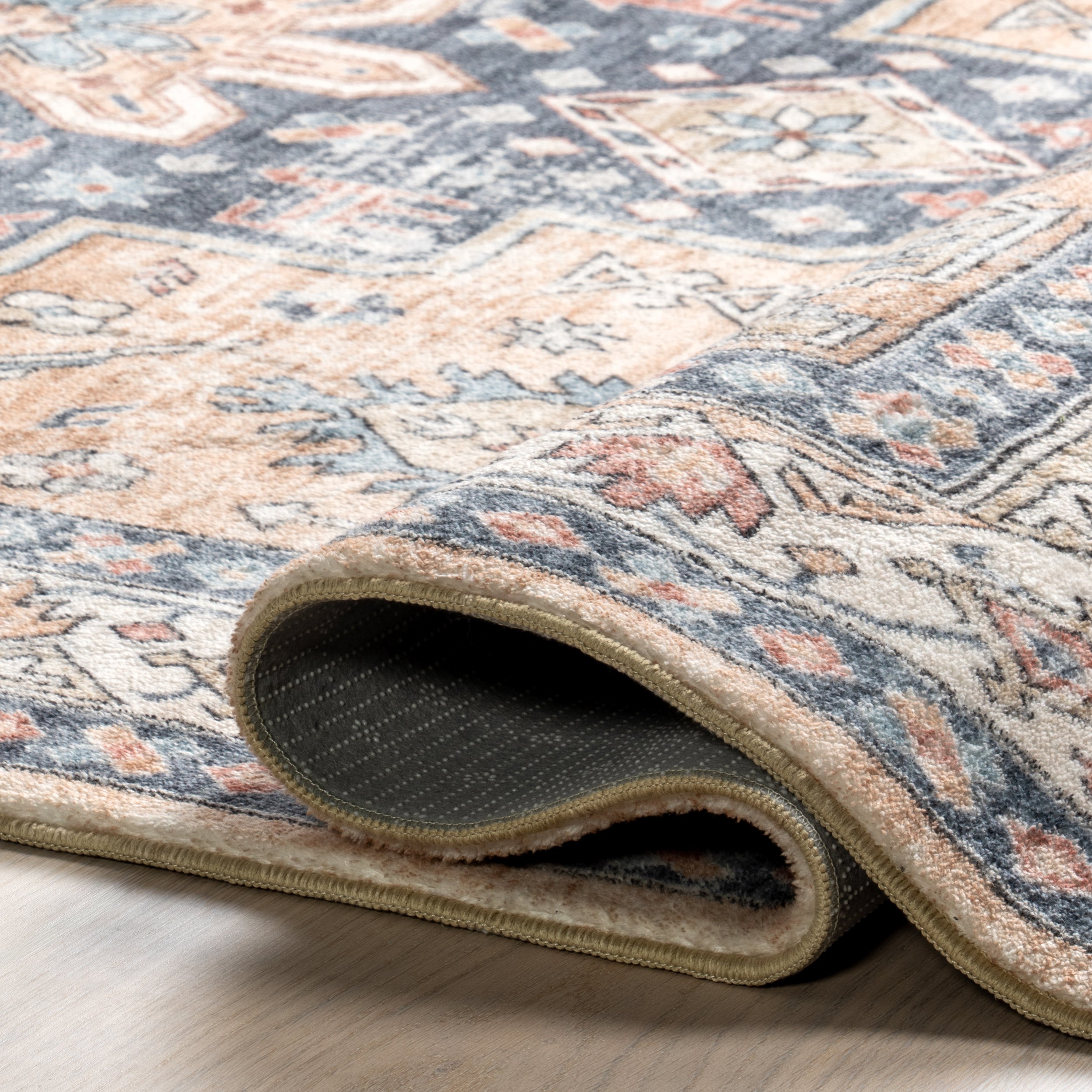 Jordan Vintage Medallion Machine Washable Area Rug - Image 13
