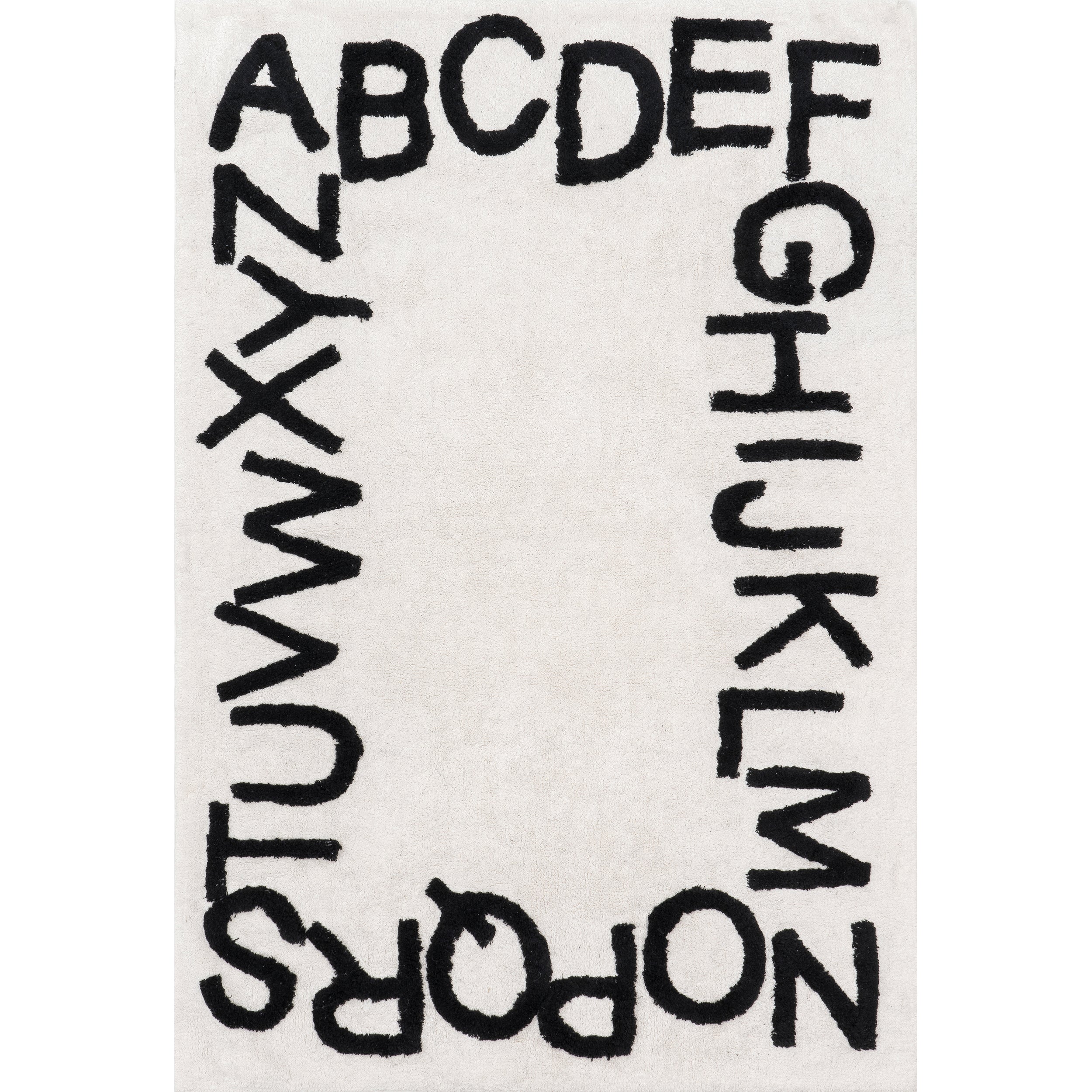 Kids Washable Round Alphabet Rug - Image 12
