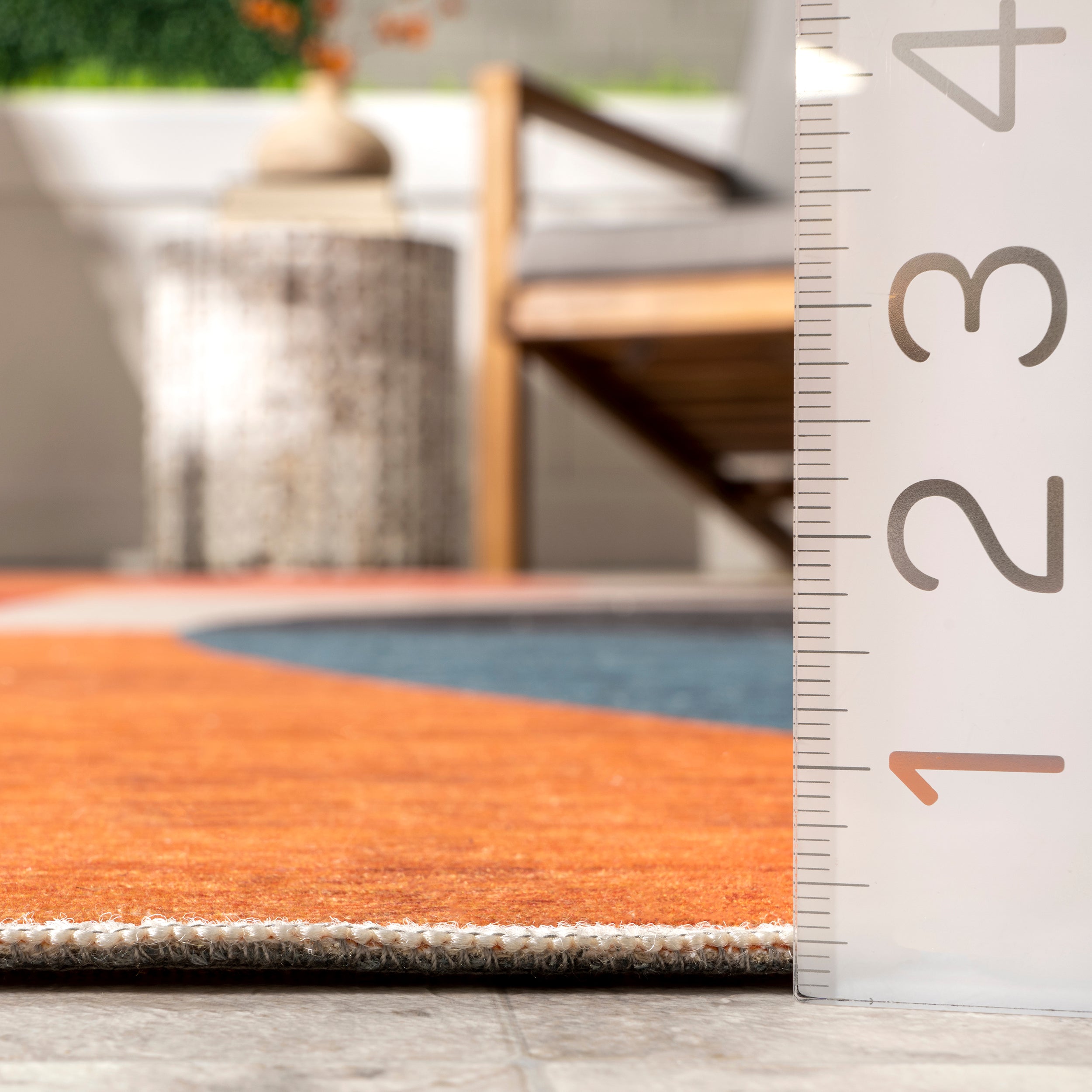 Lizzy Modern Machine Washable Indoor/Outdoor Area Rug - Image 3