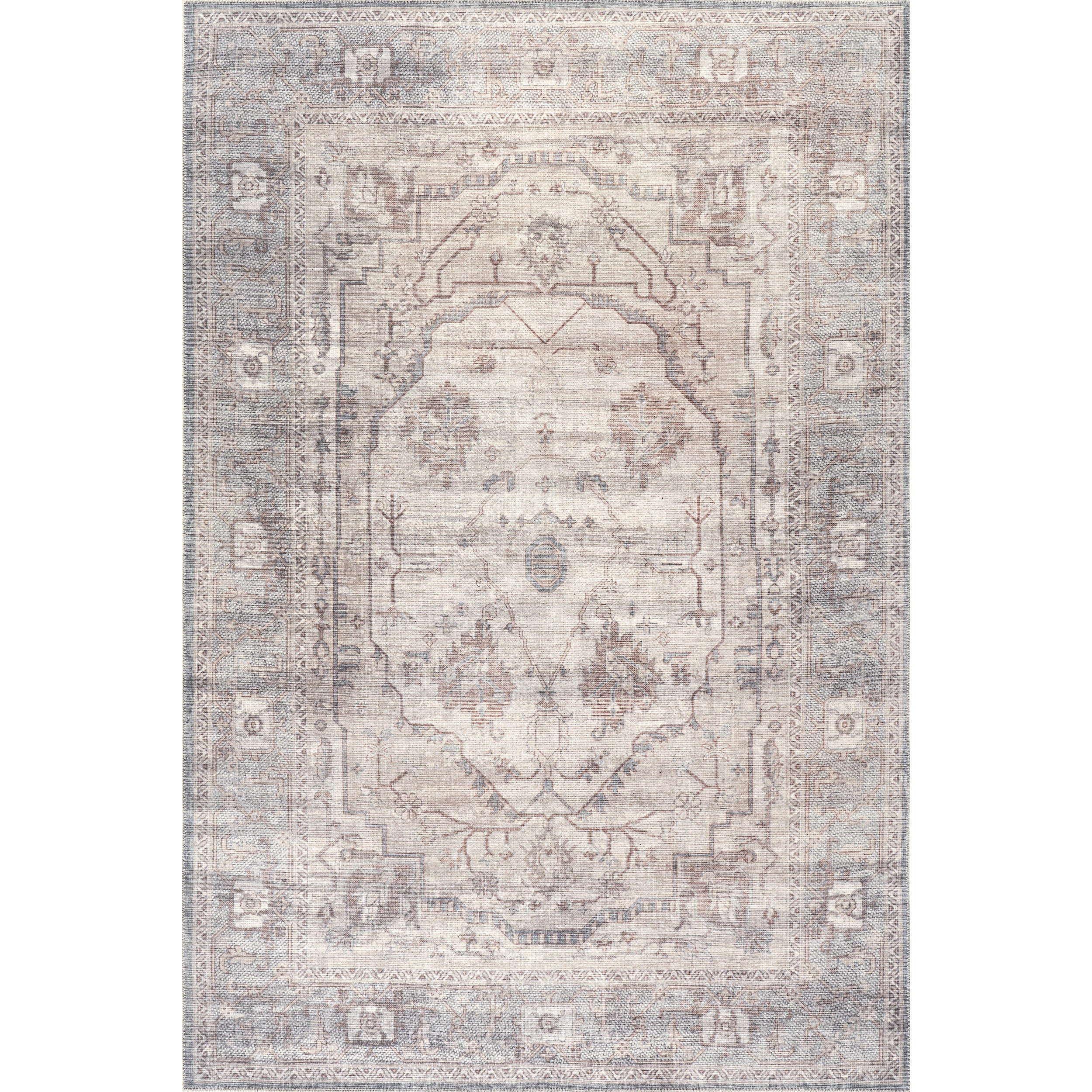 Green Haven Collection Noemie Recycled Cotton Machine Washable Area Rug
