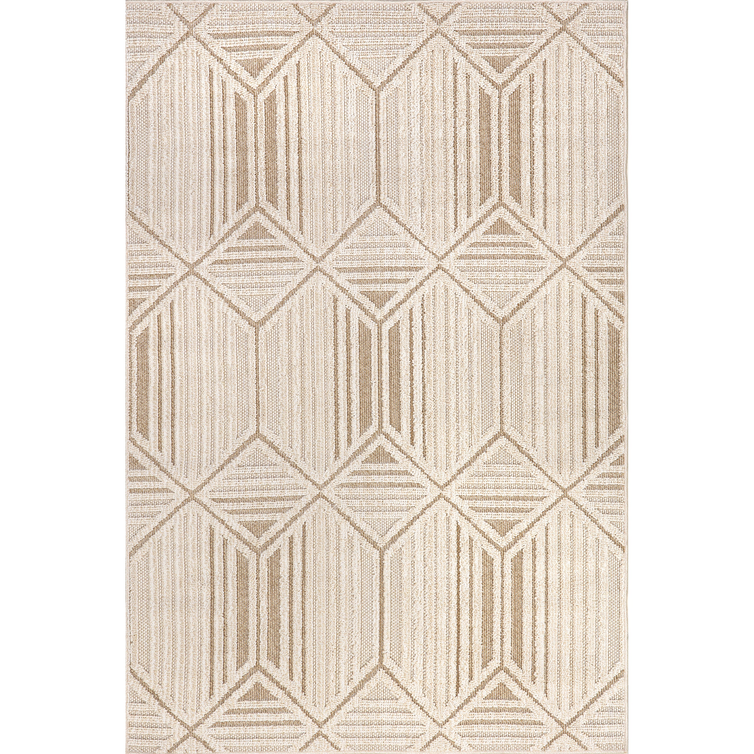Letitia Raised Diamond Indoor/Outdoor Area Rug