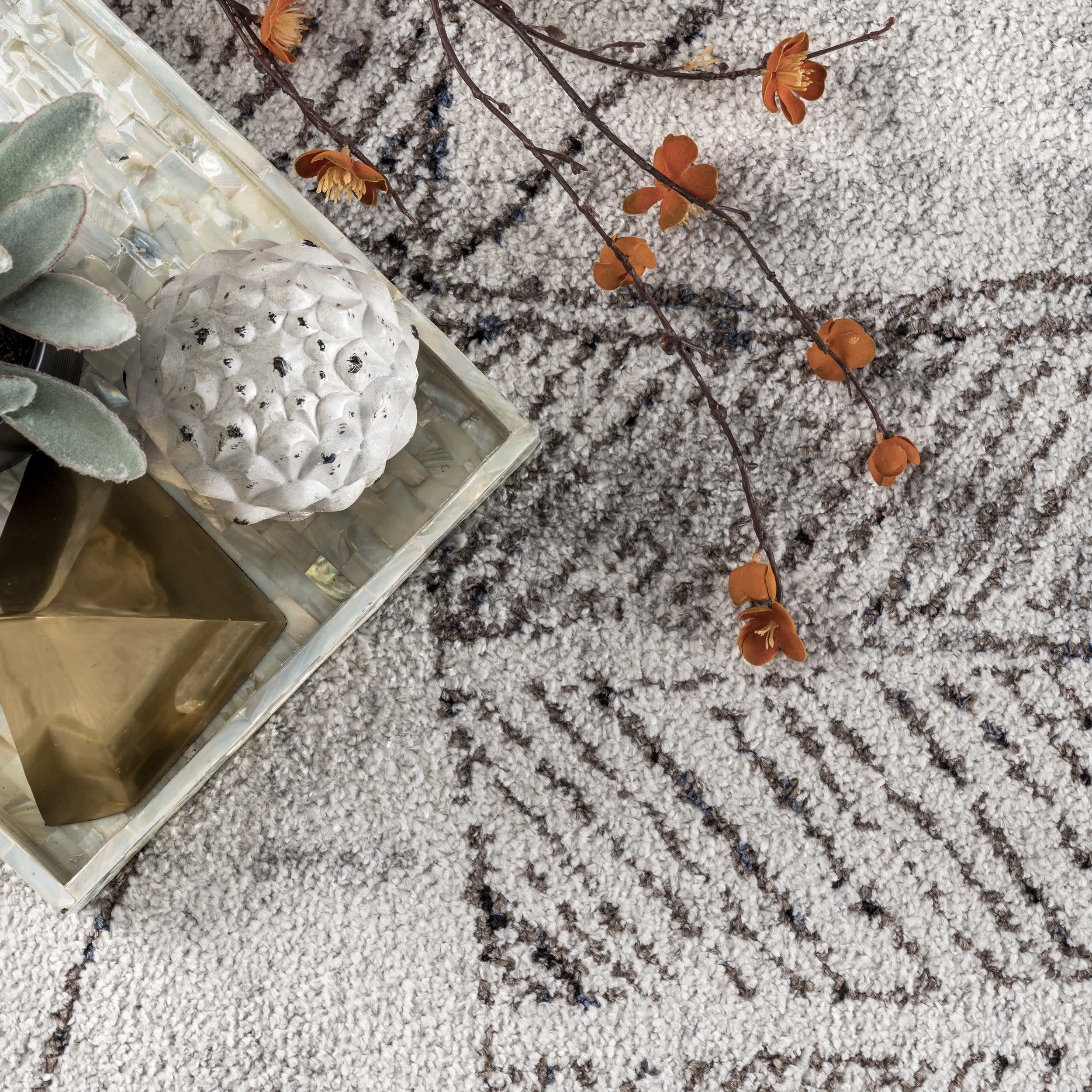 Simone Global-Inspired Moroccan Cotton Blend Area Rug - Image 6