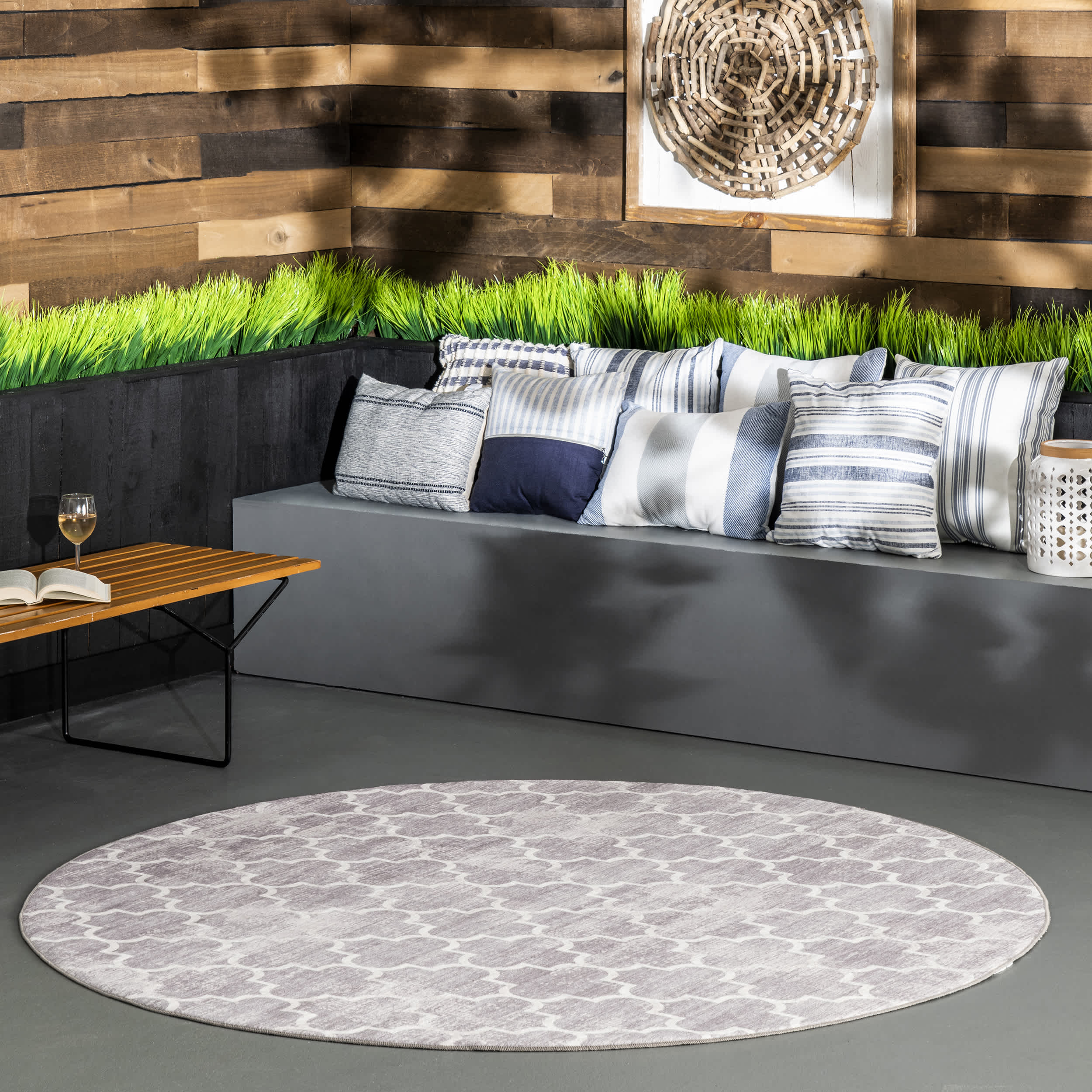 Maribel Geometric Machine Washable Indoor/Outdoor Area Rug - Image 22