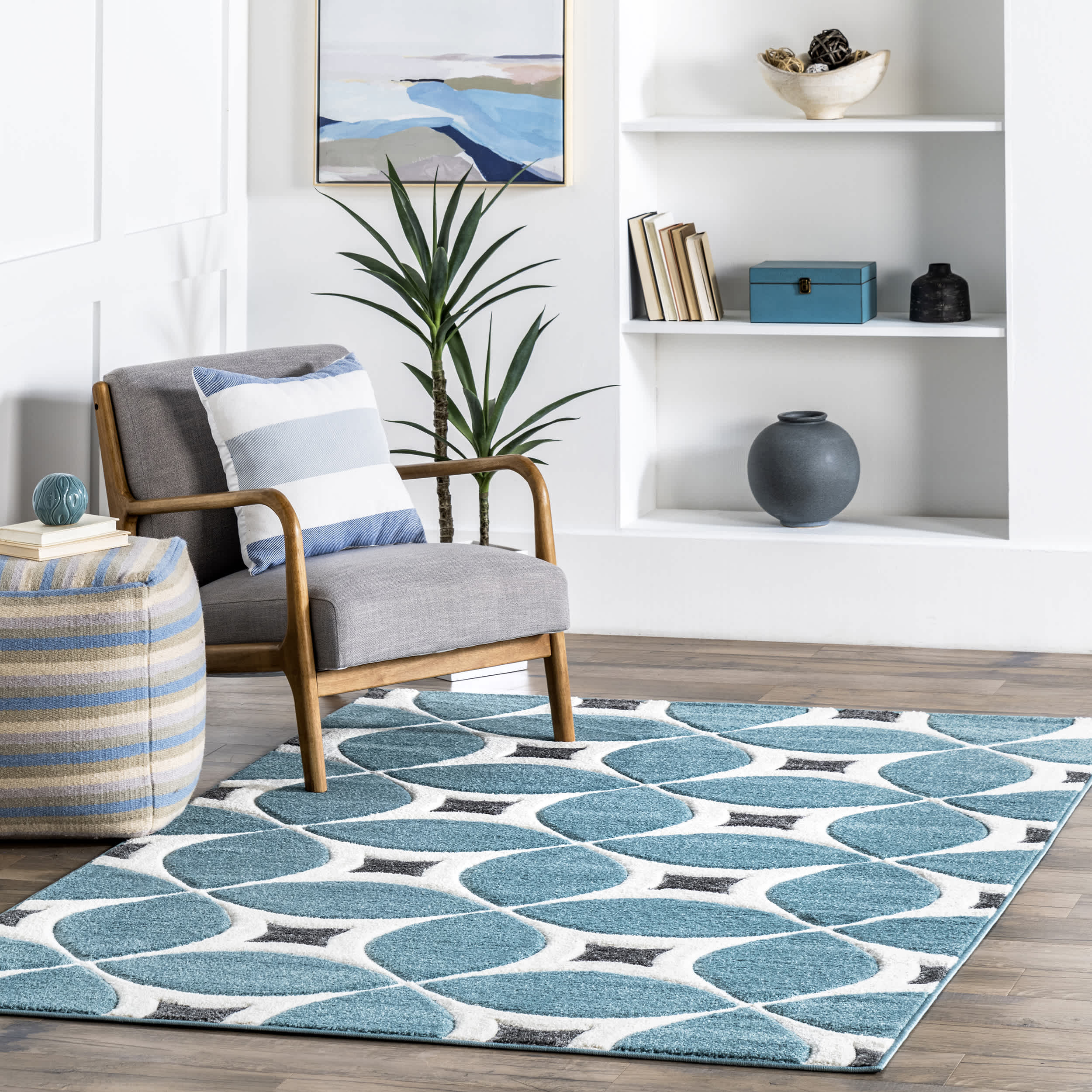 Gabriela Contemporary Trellis Area Rug - Image 22