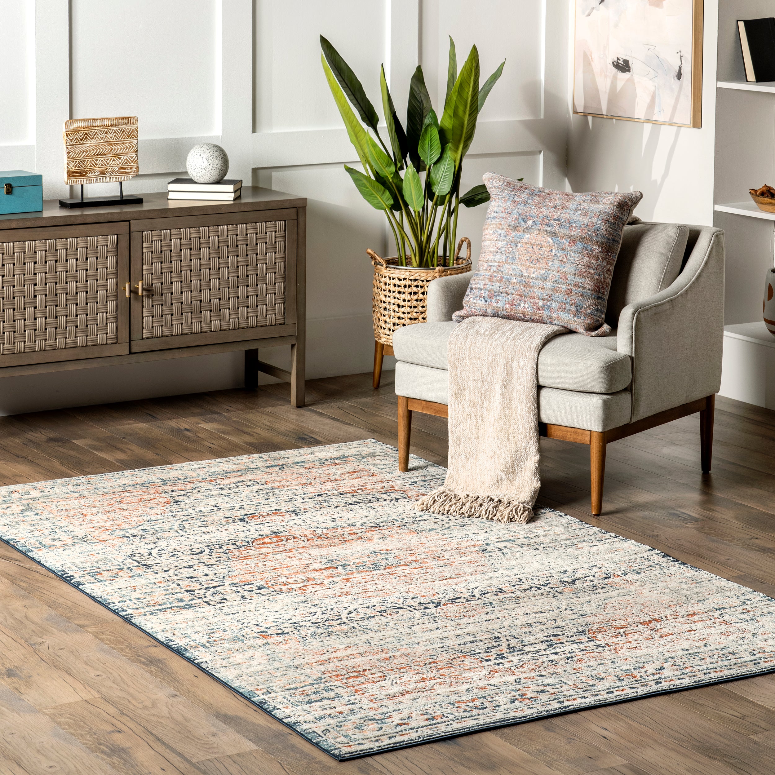 Adamina Vintage Persian Area Rug - Image 2