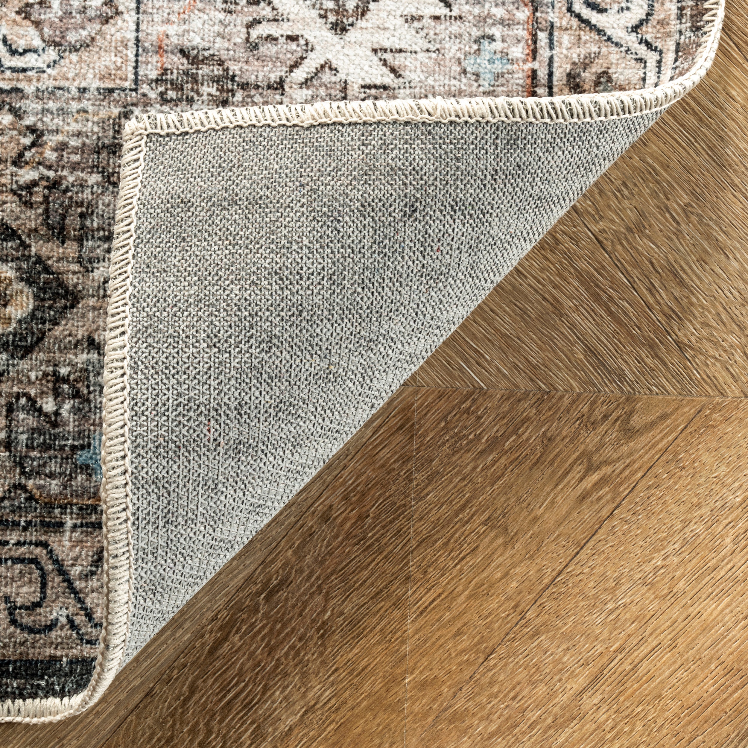 Gracie Distressed Medallion Machine Washable Area Rug - Image 7