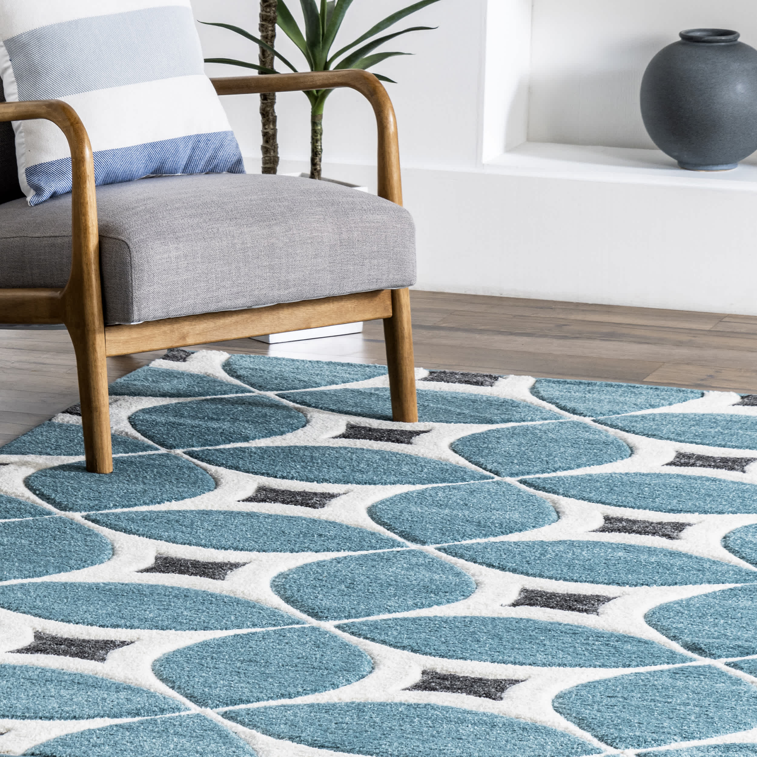 Gabriela Contemporary Trellis Area Rug - Image 29