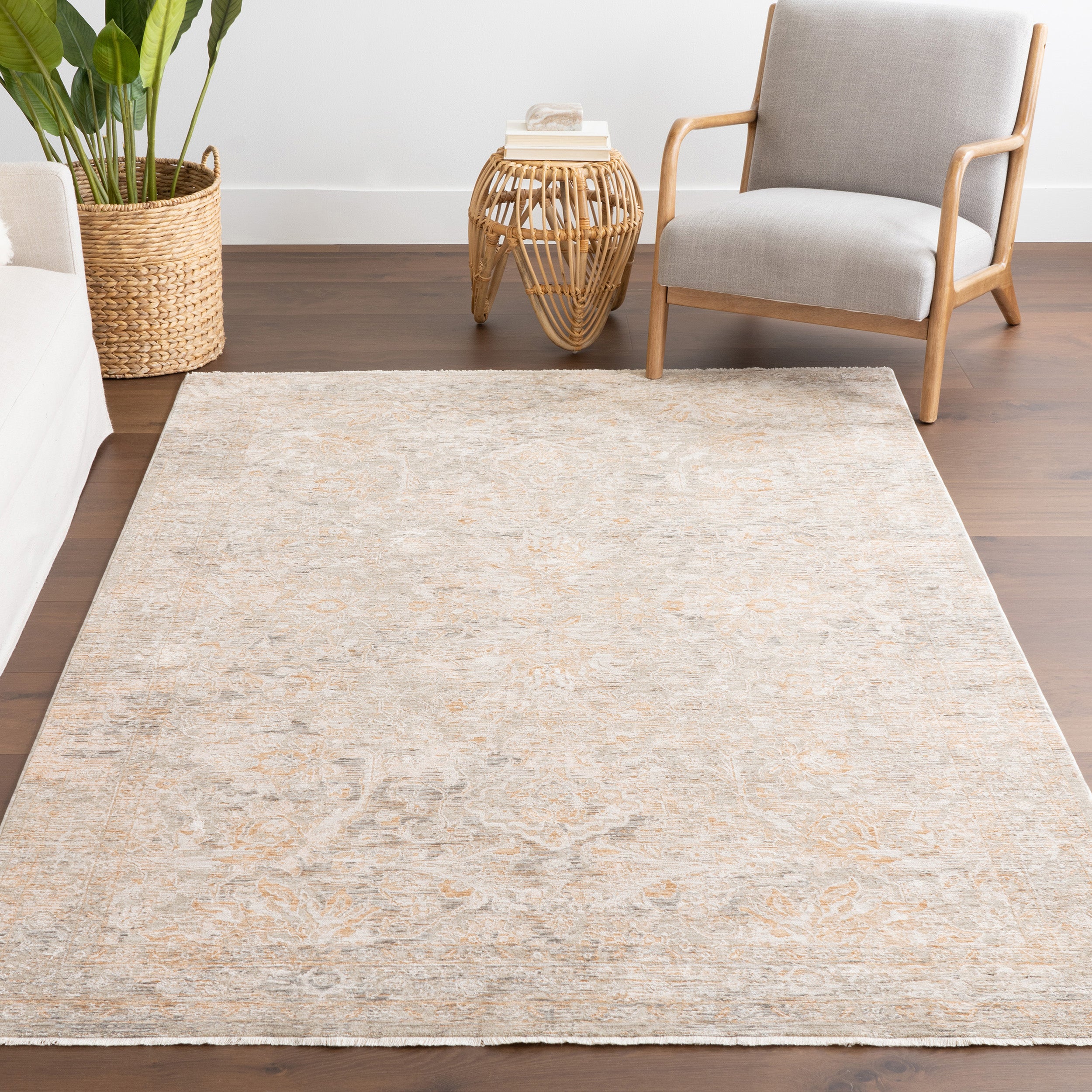 Kriti Medallion Fringe Area Rug - Image 9