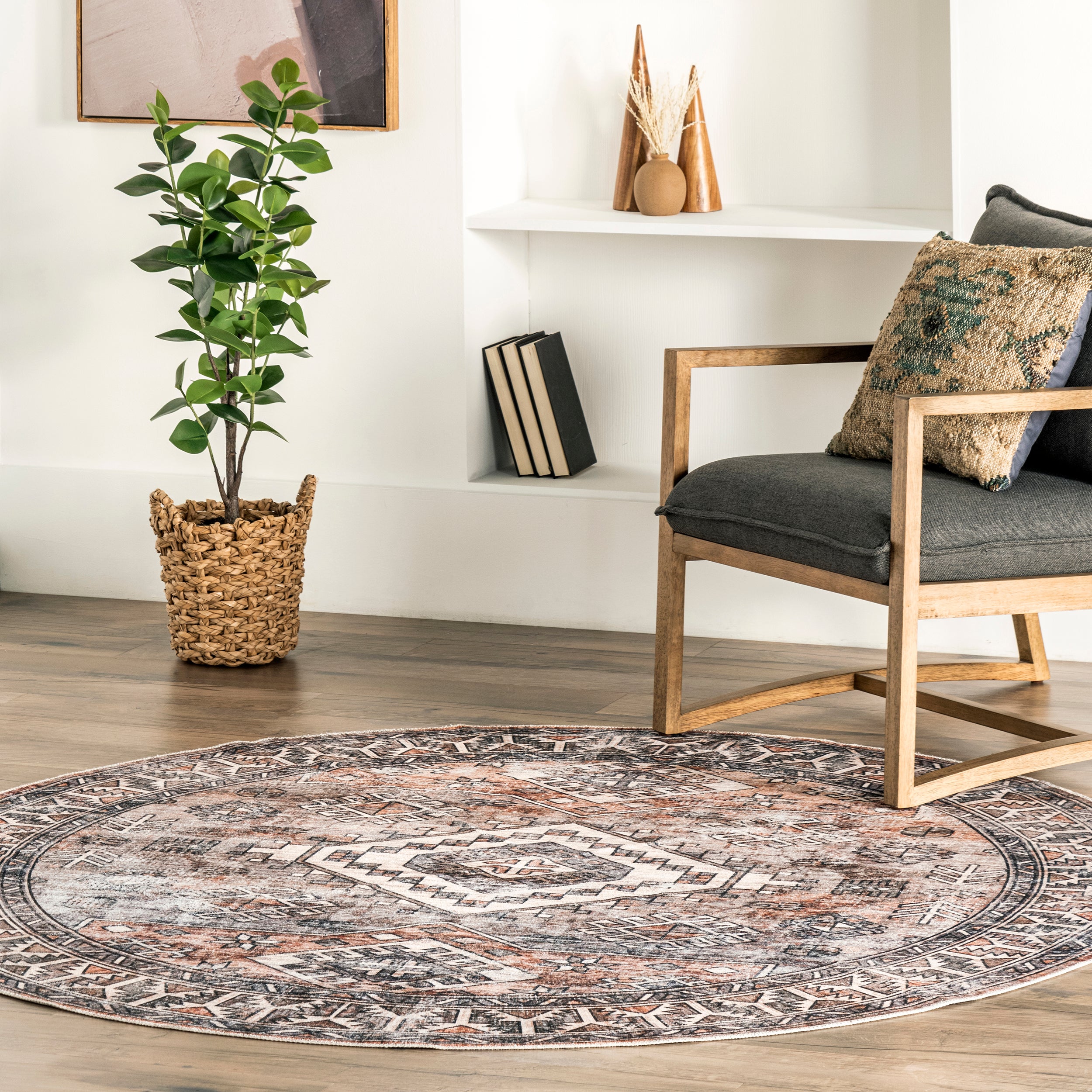 Bowie Machine Washable Tribal Pattern Area Rug - Image 10
