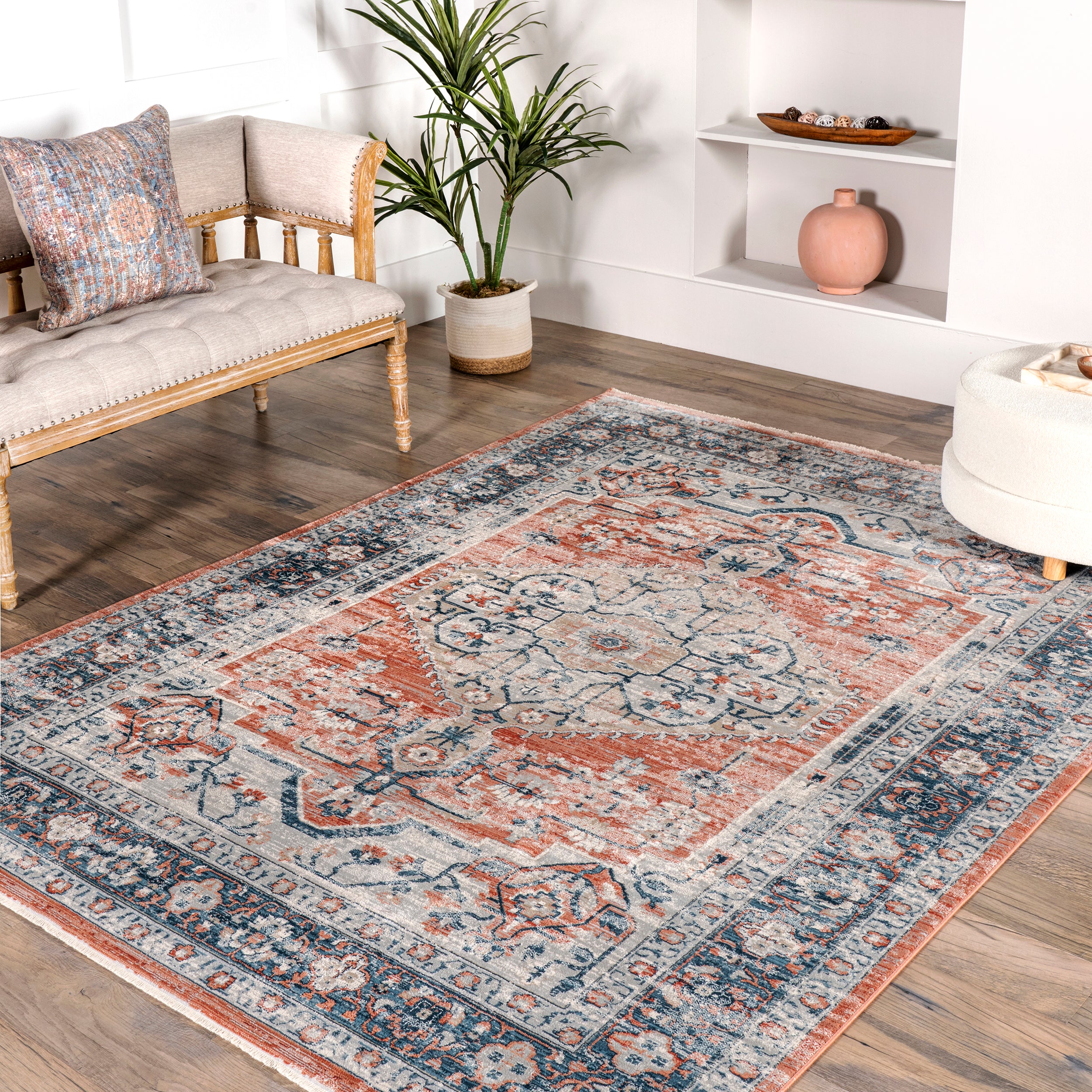 Zara Vintage Medallion Area Rug - Image 2