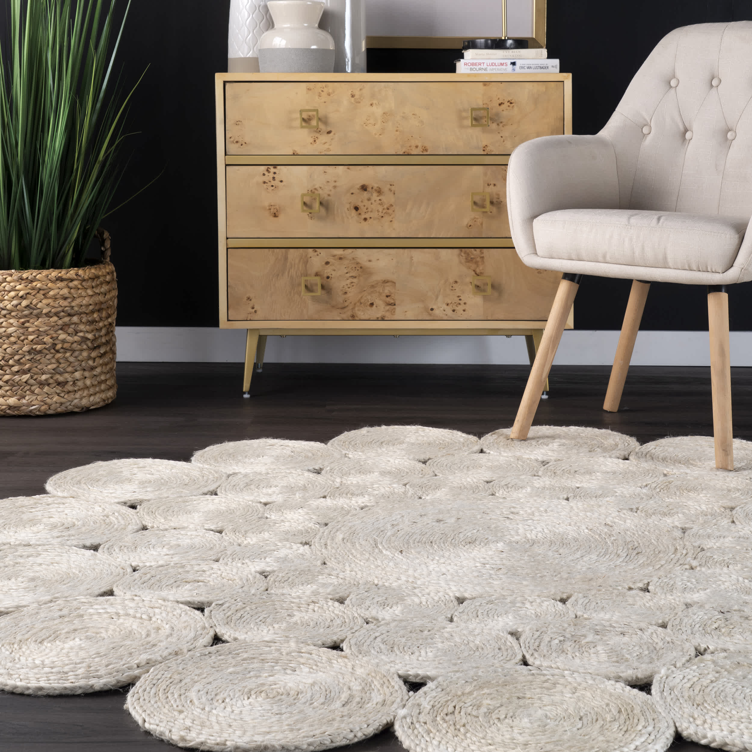 Eden Circle Braided Jute Area Rug - Image 8