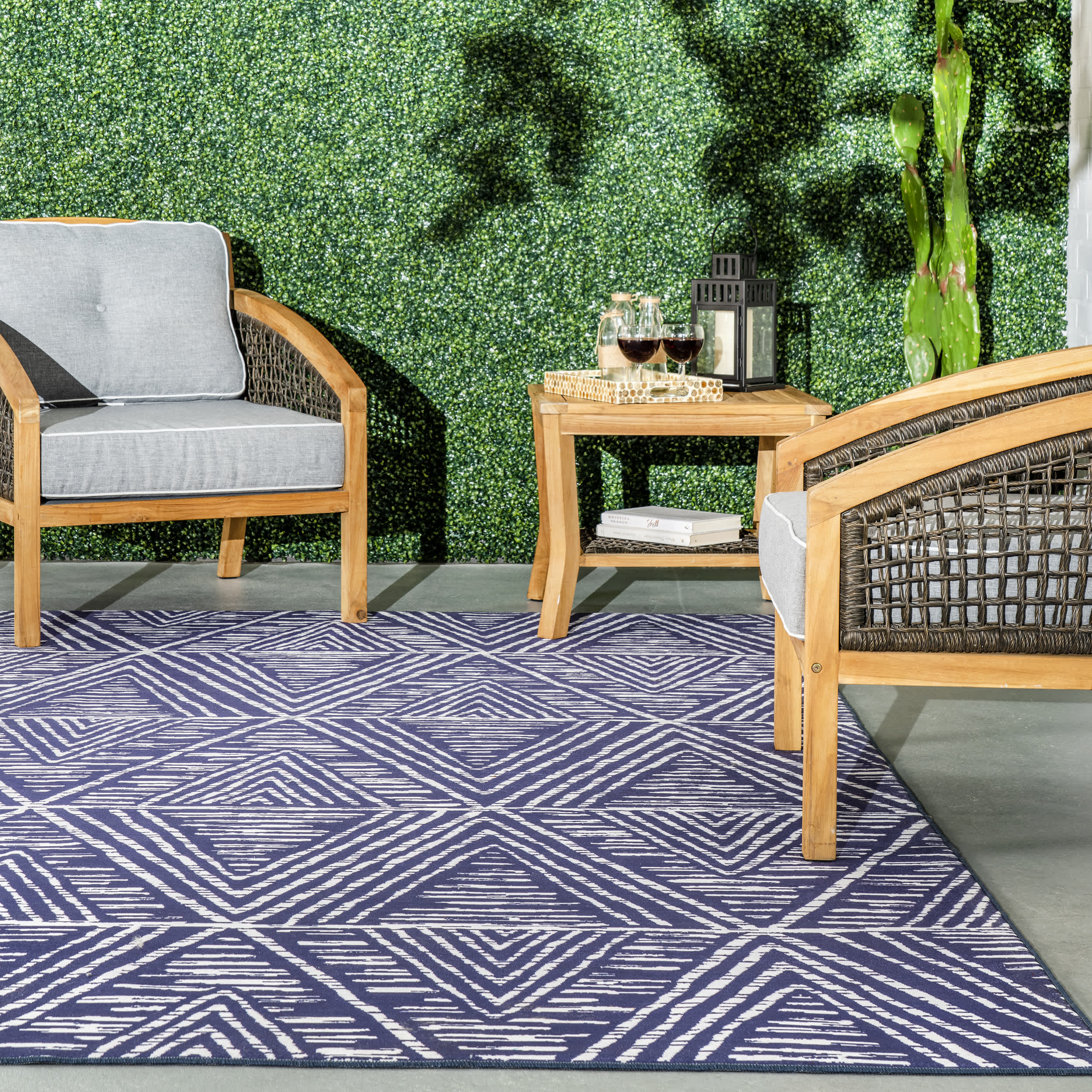 Nelle Tribal Machine Washable Indoor/Outdoor Area Rug - Image 8