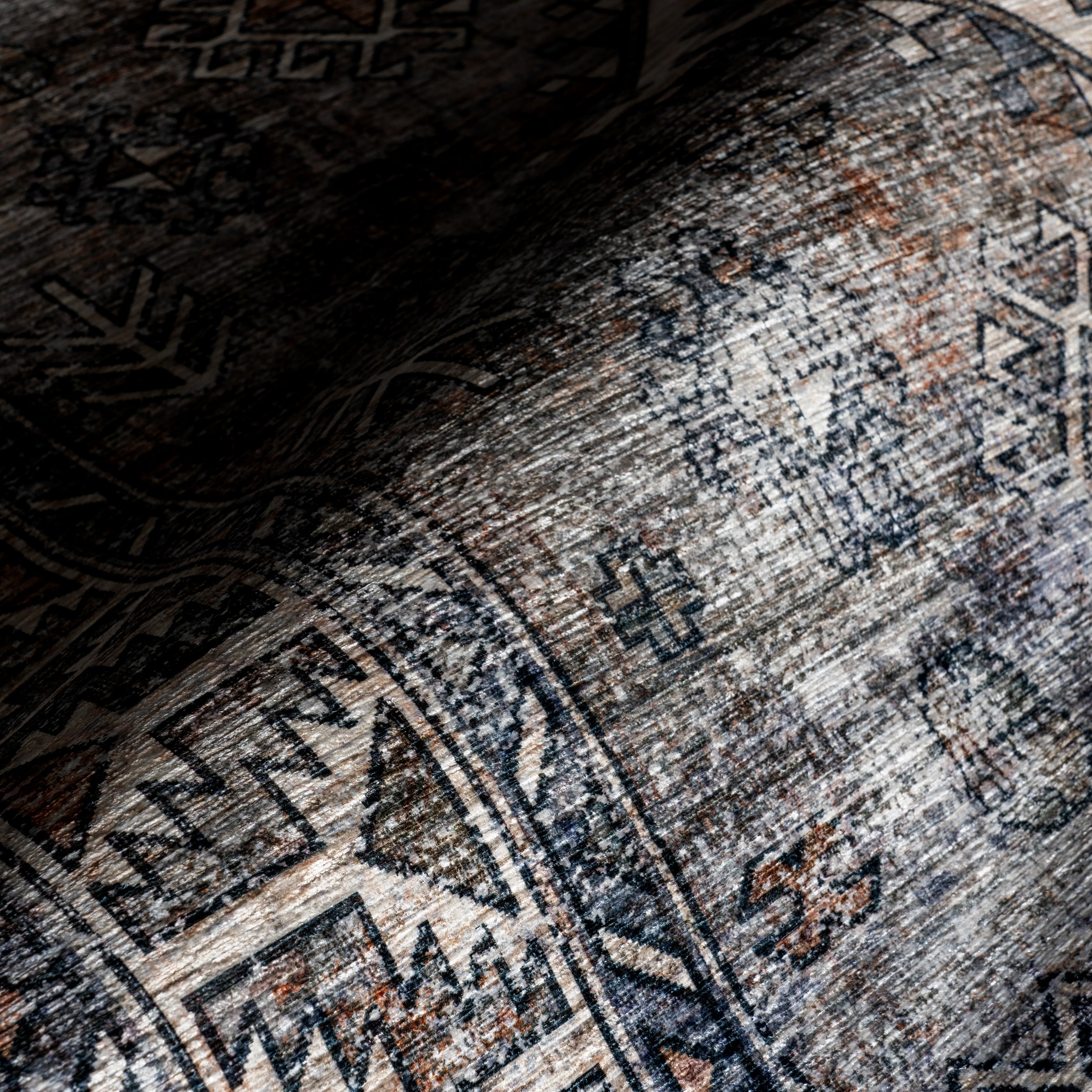 Layana SplashGuard Geometric Machine Washable Area Rug - Image 5